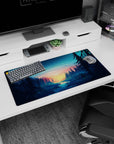 Vector Landscapes Deskmat | Mousepad | Deskpad - Golden Pines