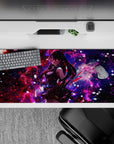 36x16 inches mouse pad with Akame in cosmic power, exploding nebula tones, and deadly focus for a starlit warfare-inspired look.