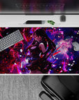40x20 inches mouse pad showcasing Akame with nebula tones and deadly focus, perfect for fans of Akame ga Kill and starlit warfare.