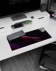 Abstract Deskmat | Mousepad | Deskpad - Neon Starburst - AniChan