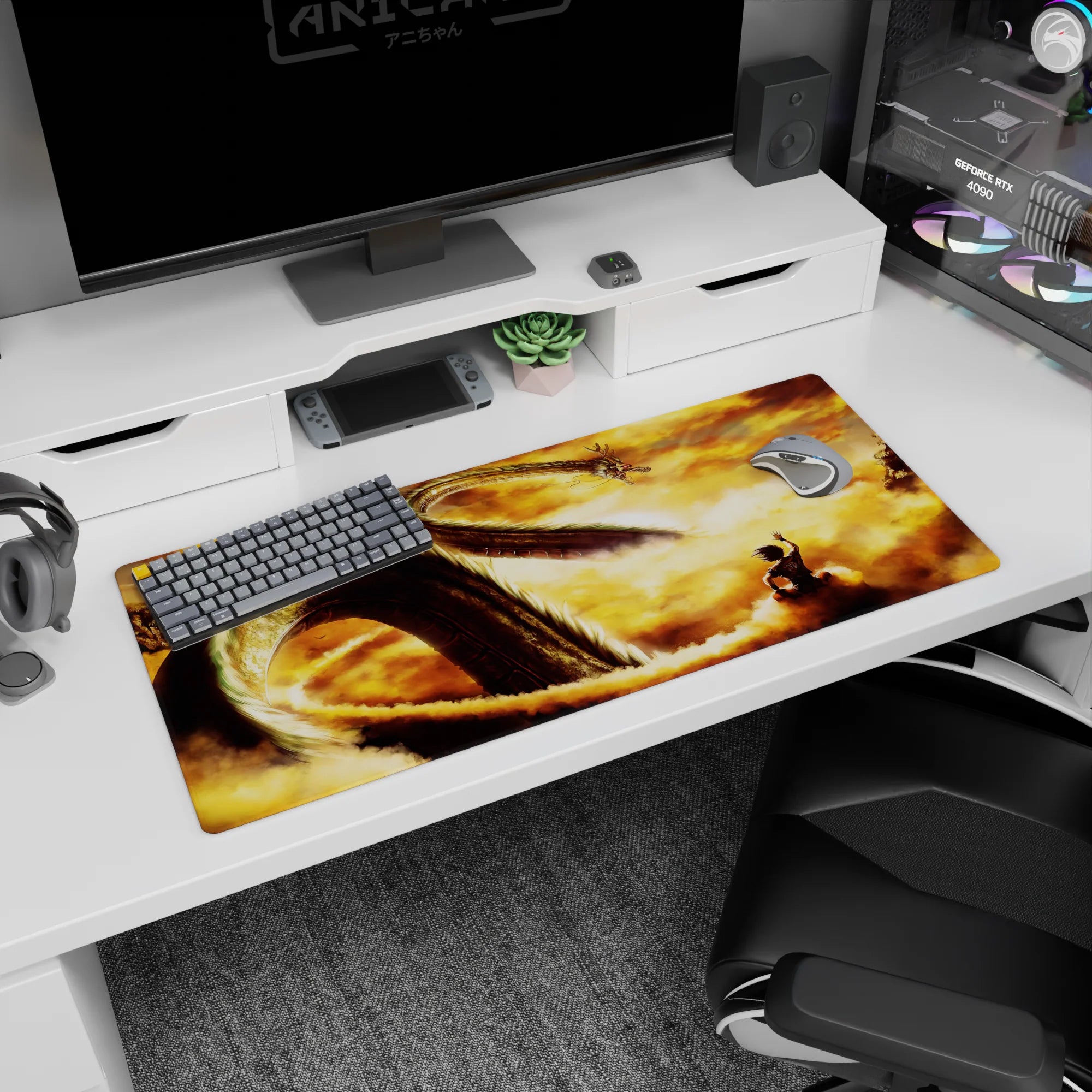 Dragon Ball Deskmat | Mousepad | Deskpad - Summon of the Eternal Dragon - AniChan