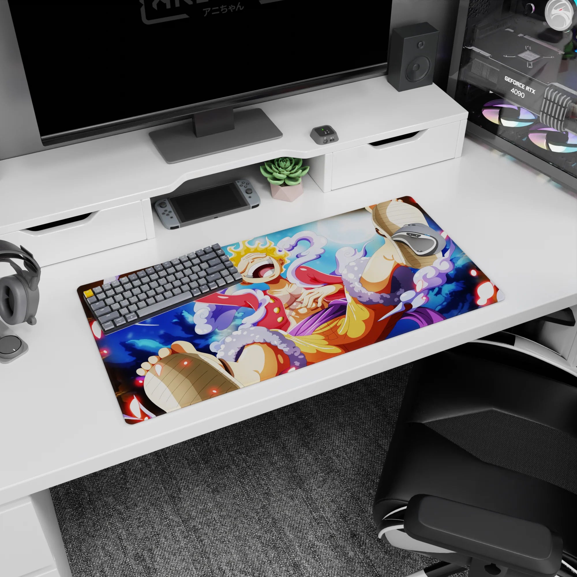 One Piece Deskmat | Mousepad | Deskpad - Playful Power - AniChan