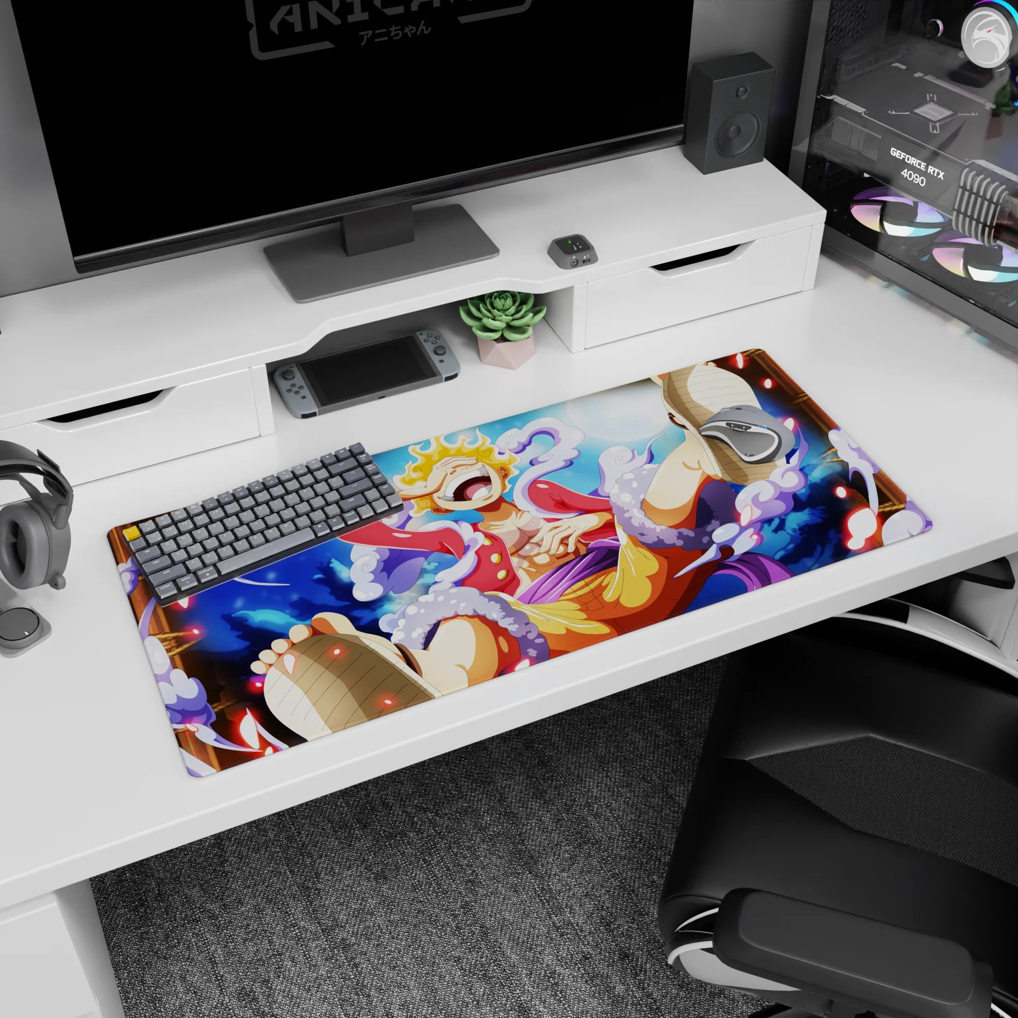 One Piece Deskmat | Mousepad | Deskpad - Playful Power - AniChan