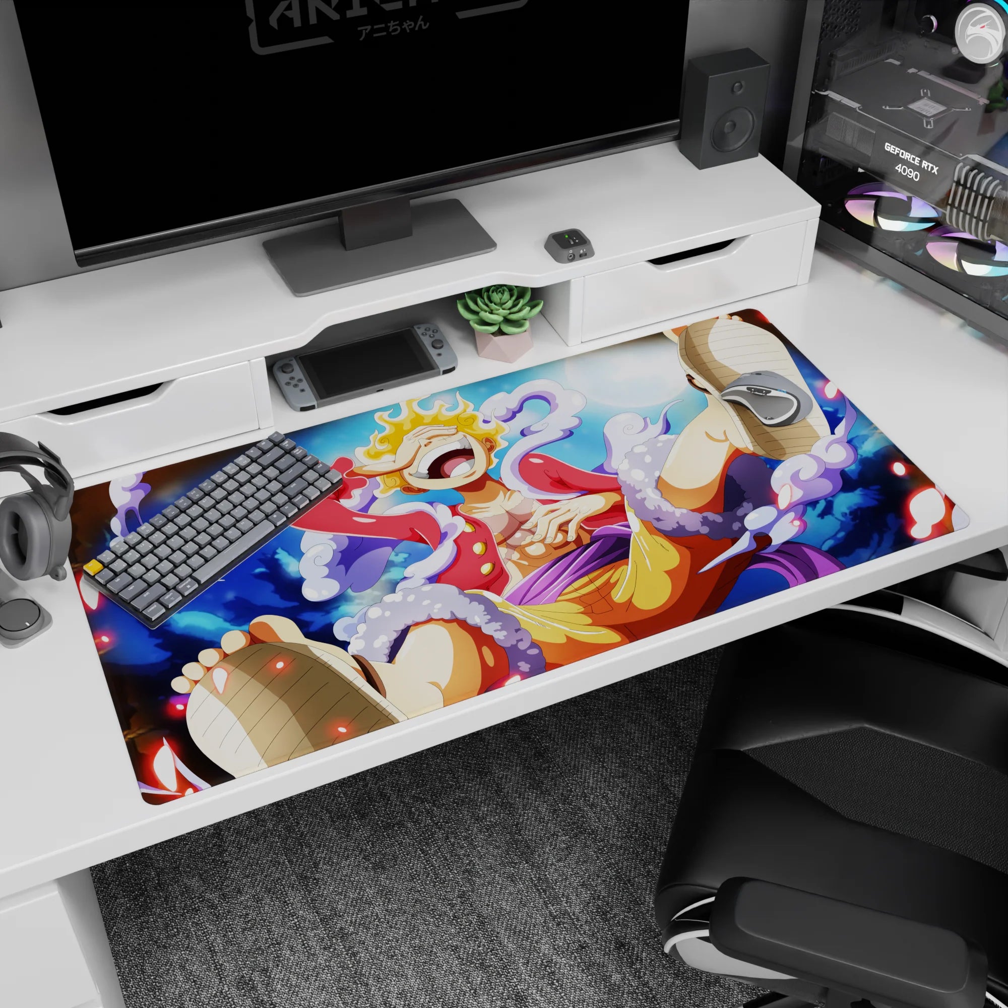 One Piece Deskmat | Mousepad | Deskpad - Playful Power - AniChan