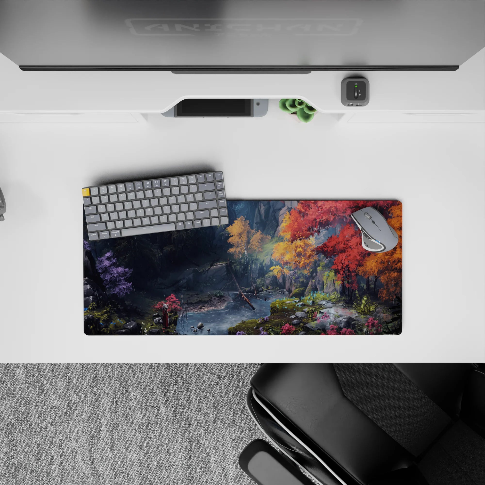 Fantasy Landscapes Deskmat | Mousepad | Deskpad - Enchanted Autumn Grove