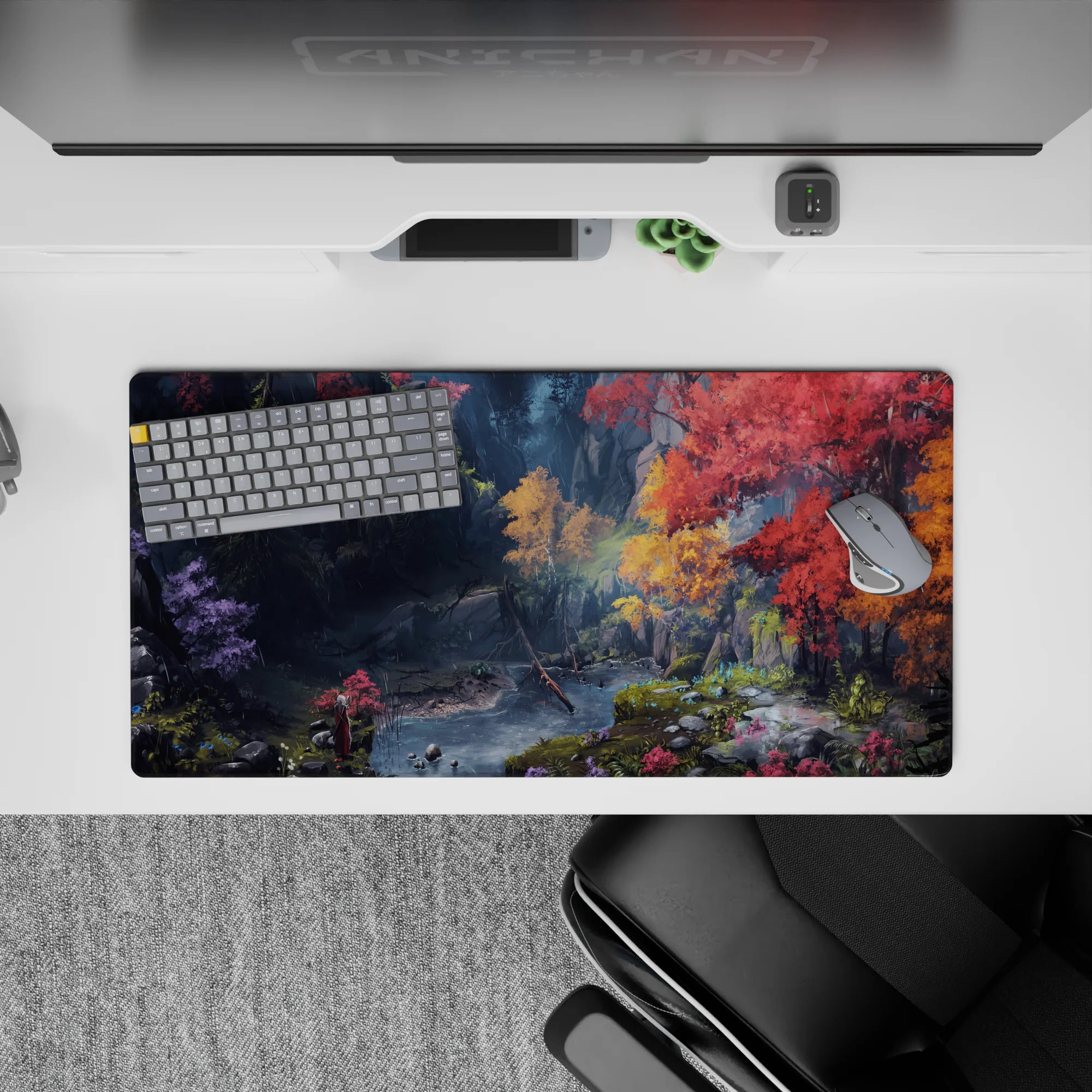 Fantasy Landscapes Deskmat | Mousepad | Deskpad - Enchanted Autumn Grove