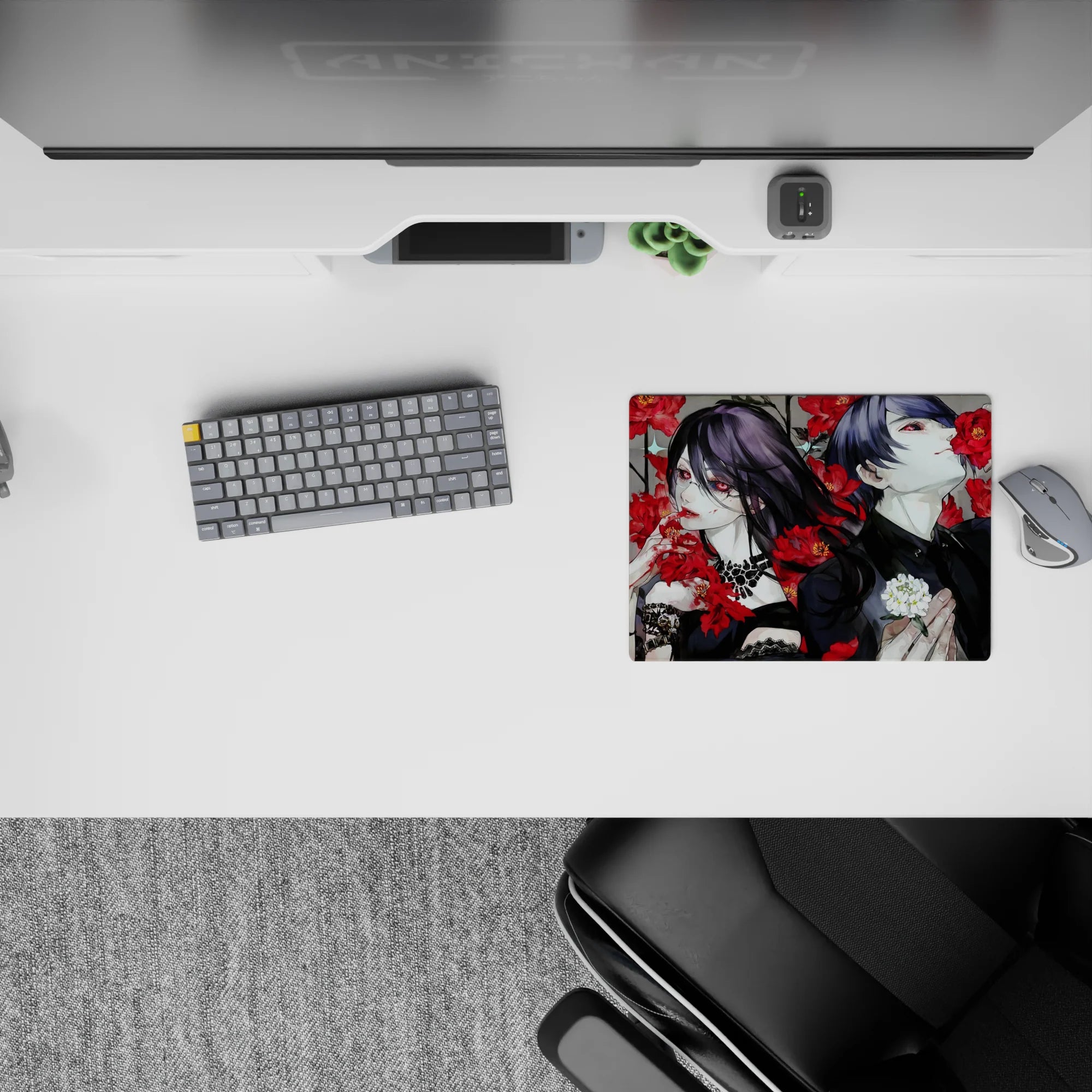 Tokyo Ghoul Deskmat | Mousepad | Deskpad - Crimson Rose Tragedy