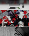 Tokyo Ghoul Deskmat | Mousepad | Deskpad - Crimson Rose Tragedy