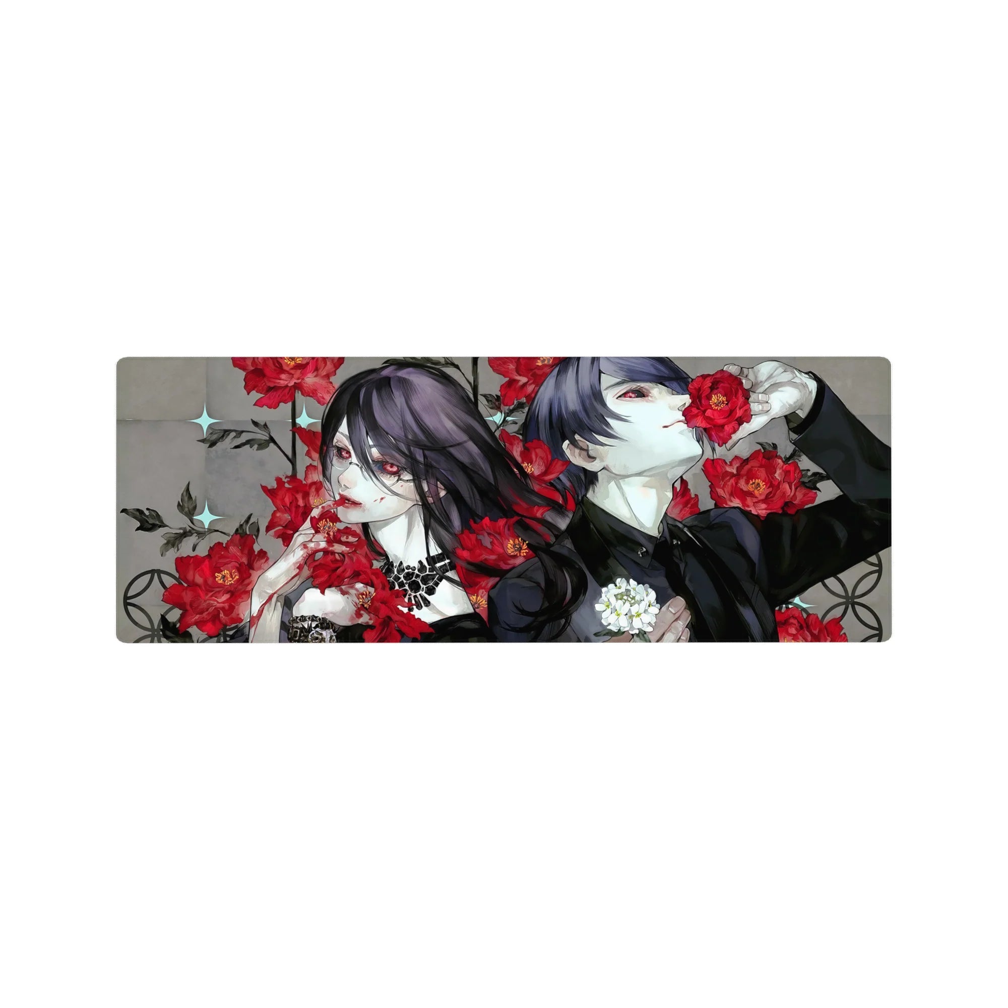 Tokyo Ghoul Deskmat | Mousepad | Deskpad - Crimson Rose Tragedy