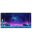 Retrowave - Vaporwave Deskmat | Mousepad | Deskpad - Neon Skyline Pulse - AniChan