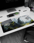 Fantasy Landscapes Deskmat | Mousepad | Deskpad - Mystic Peaks Archway