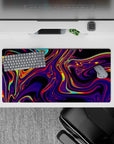 Liquid Abstract Deskmat | Mousepad | Deskpad - Neon Blaze - AniChan