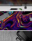 Liquid Abstract Deskmat | Mousepad | Deskpad - Neon Blaze - AniChan