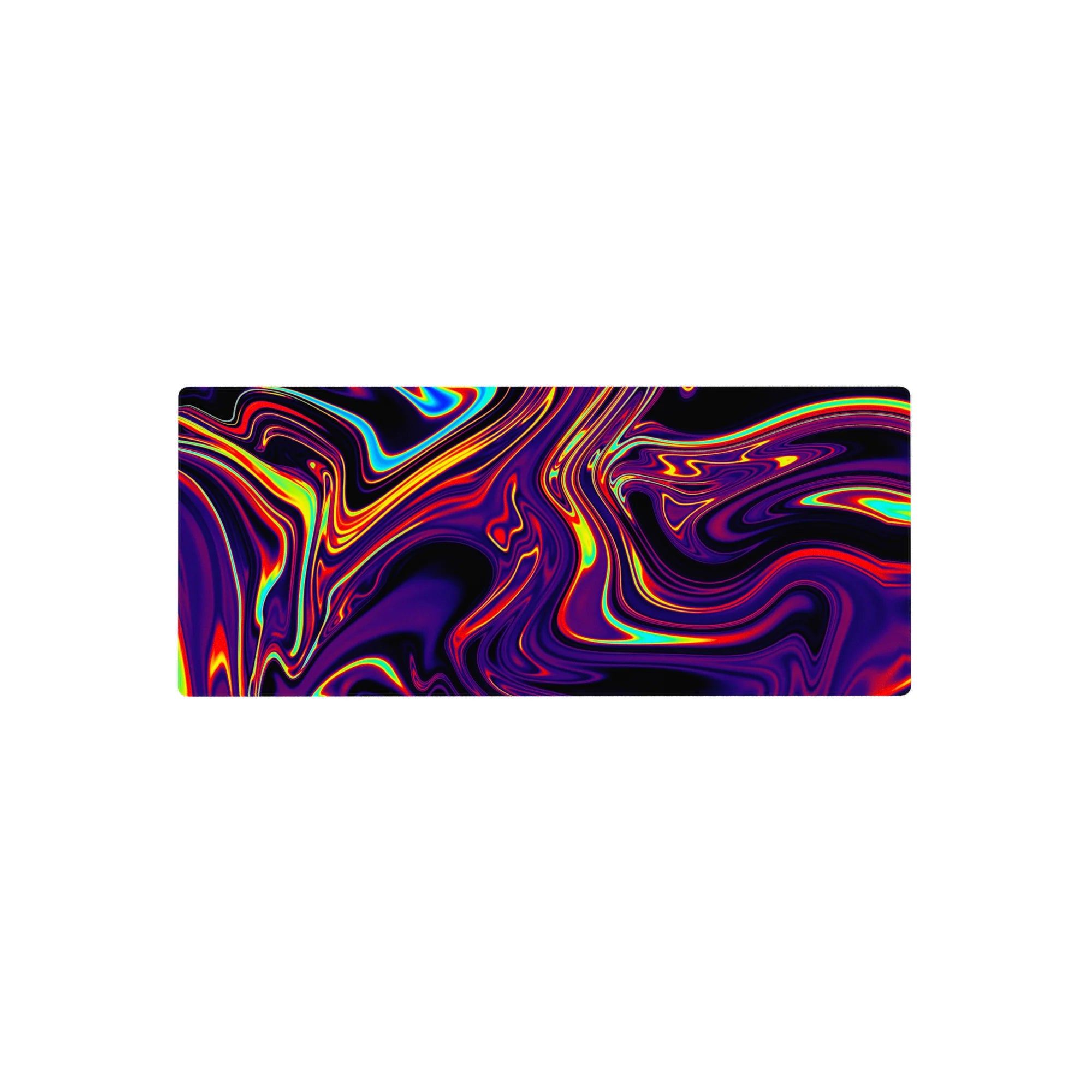 Liquid Abstract Deskmat | Mousepad | Deskpad - Neon Blaze - AniChan