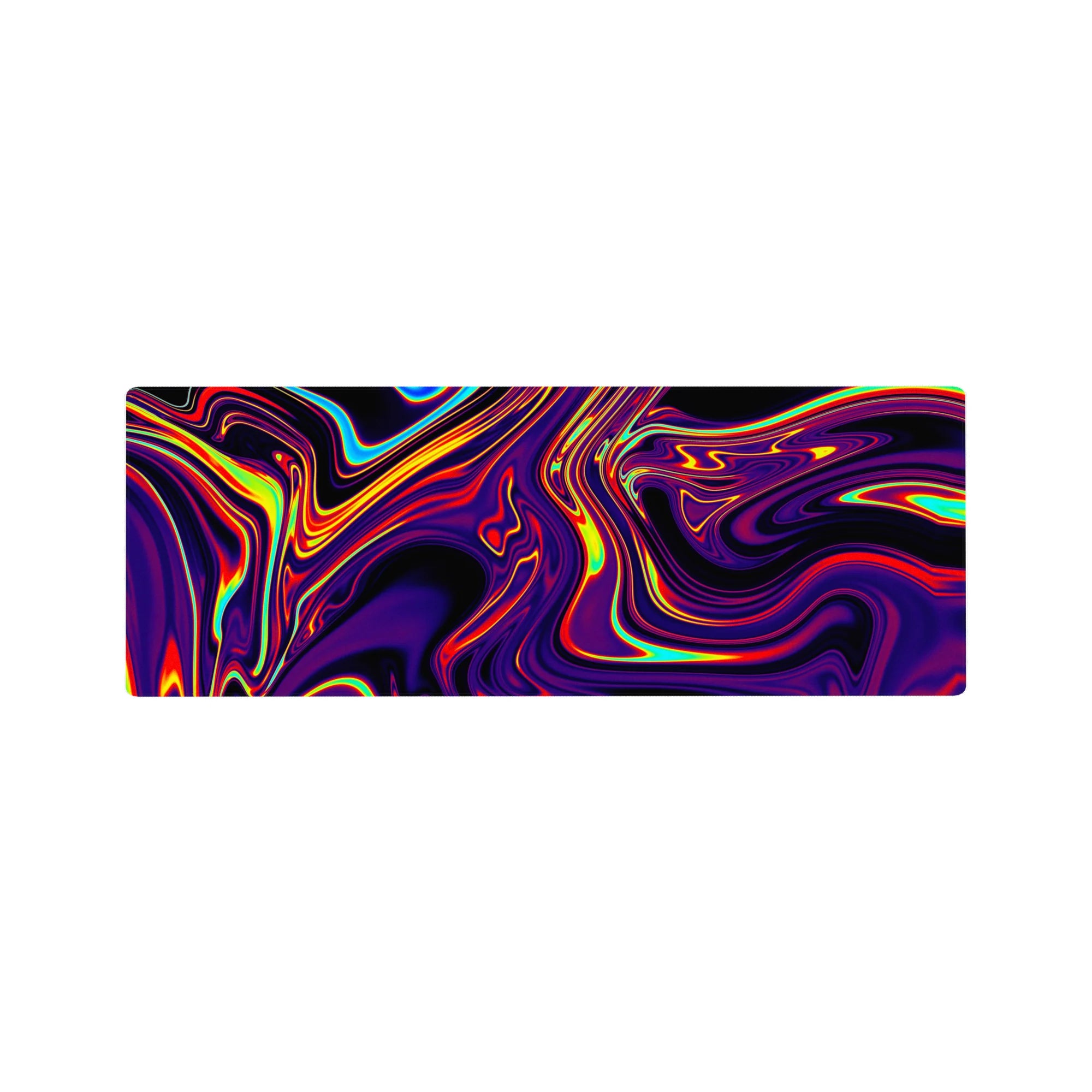 Liquid Abstract Deskmat | Mousepad | Deskpad - Neon Blaze - AniChan