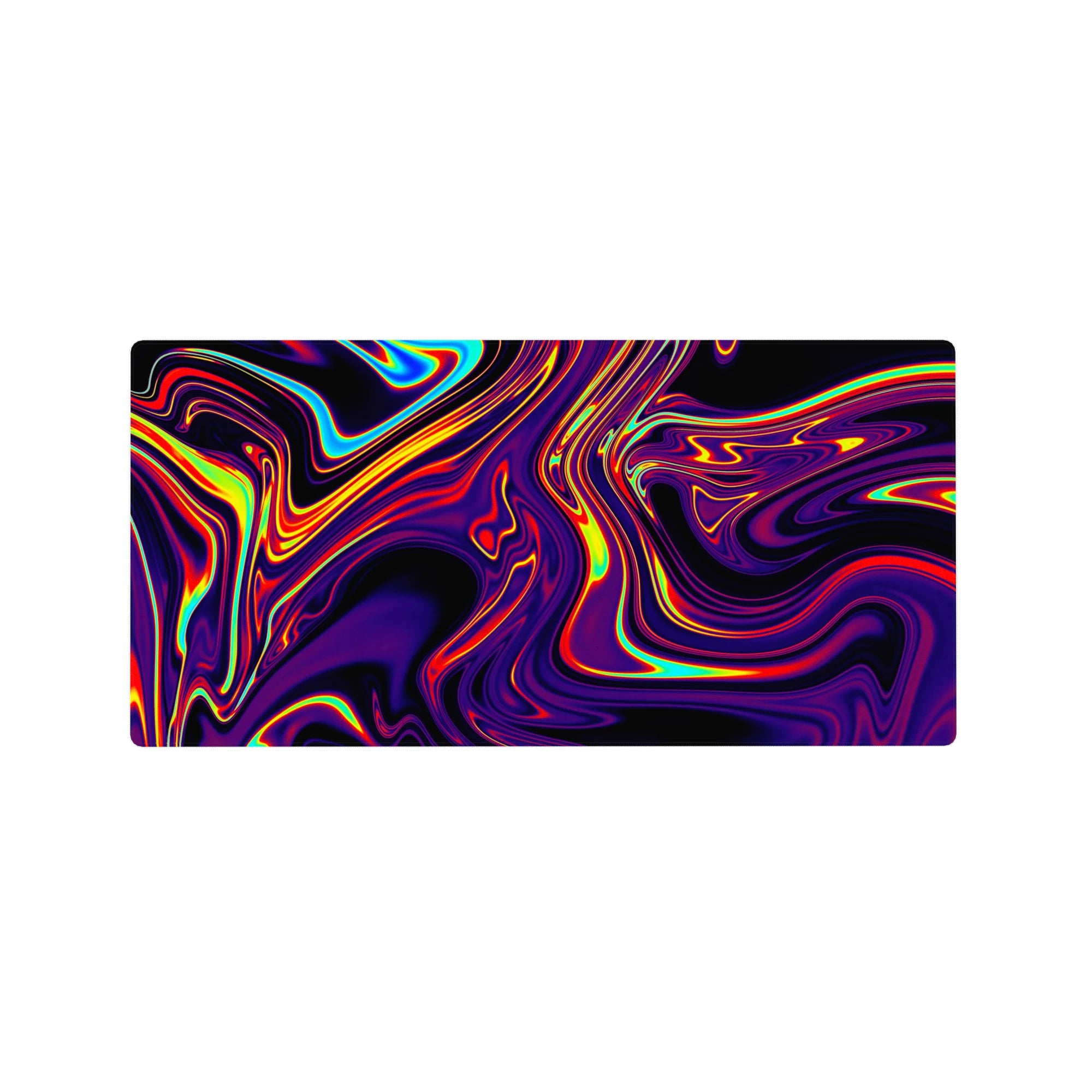 Liquid Abstract Deskmat | Mousepad | Deskpad - Neon Blaze - AniChan