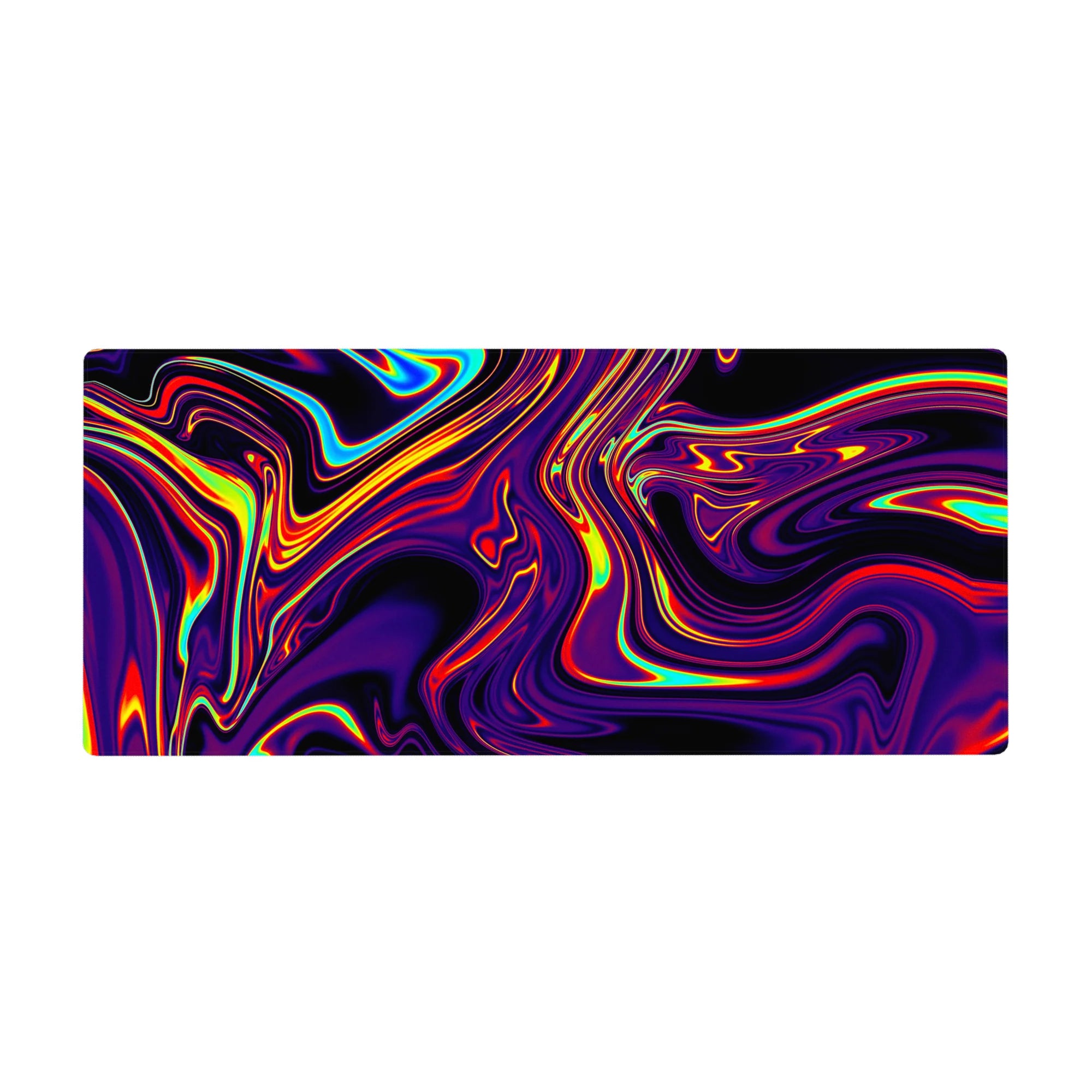 Liquid Abstract Deskmat | Mousepad | Deskpad - Neon Blaze - AniChan