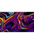 Liquid Abstract Deskmat | Mousepad | Deskpad - Neon Blaze - AniChan