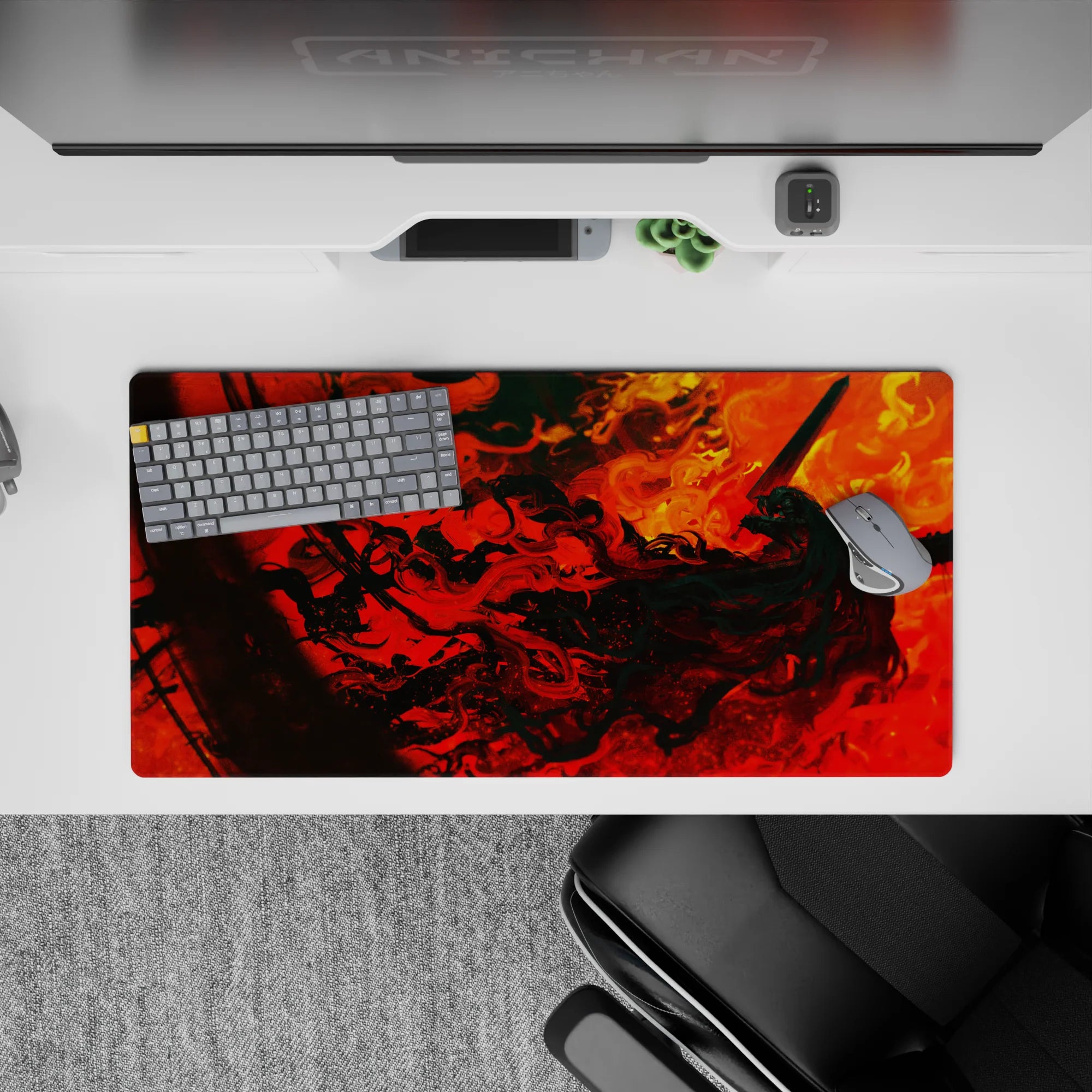 Berserk Deskmat | Mousepad | Deskpad - Inferno of Rage - AniChan