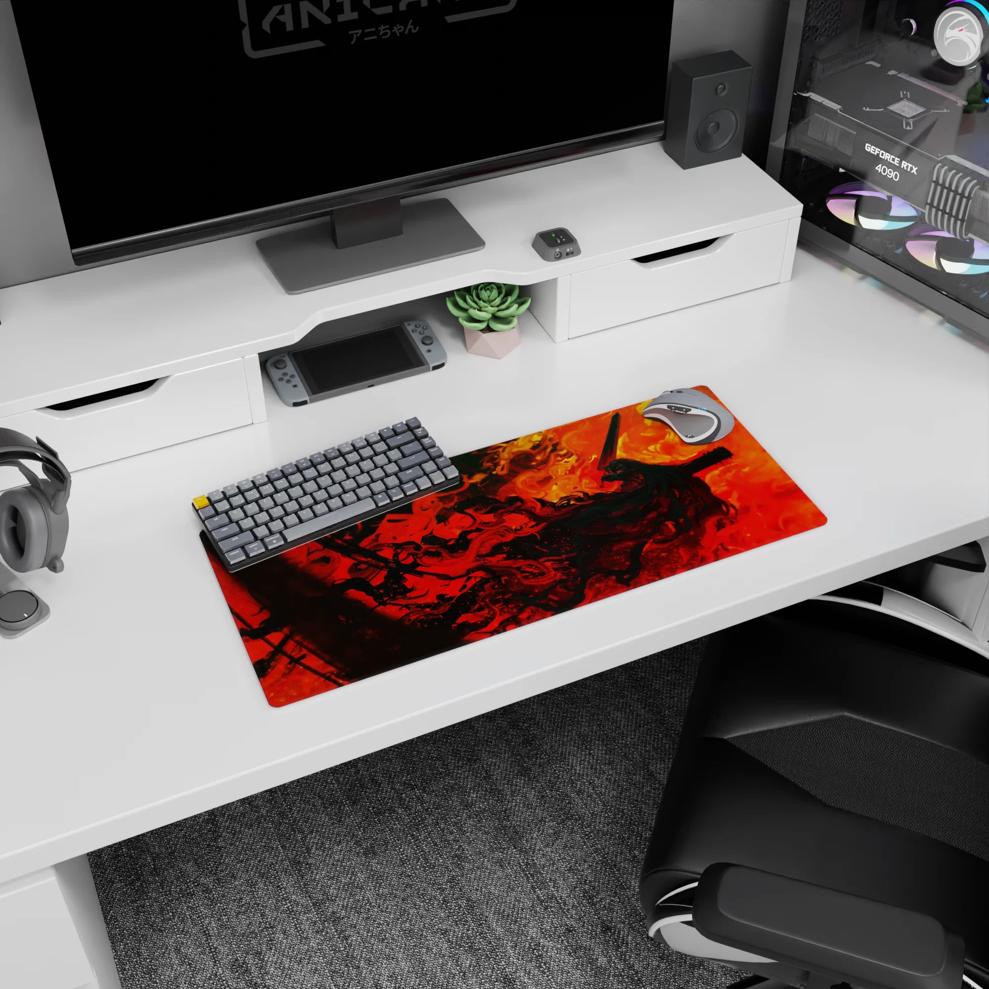 Berserk Deskmat | Mousepad | Deskpad - Inferno of Rage - AniChan