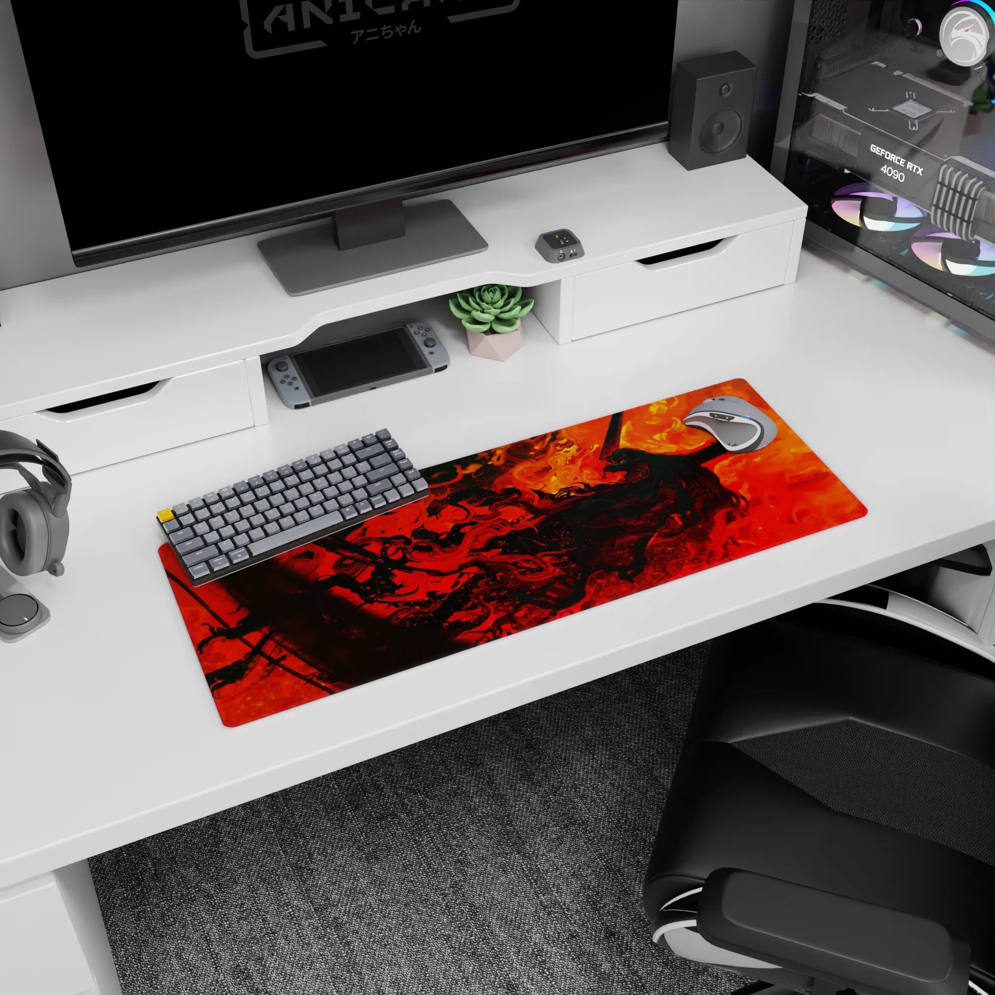 Berserk Deskmat | Mousepad | Deskpad - Inferno of Rage - AniChan