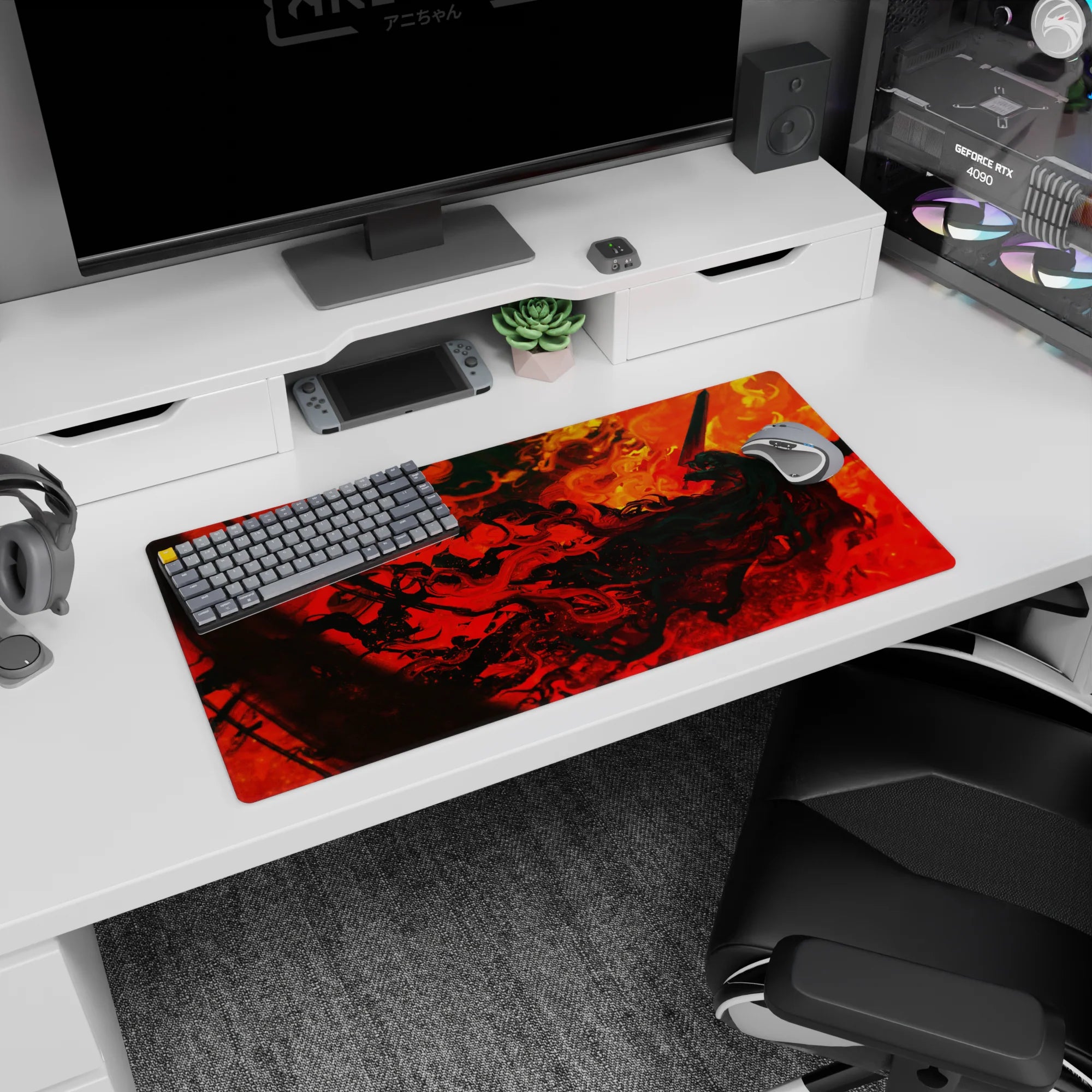 Berserk Deskmat | Mousepad | Deskpad - Inferno of Rage - AniChan