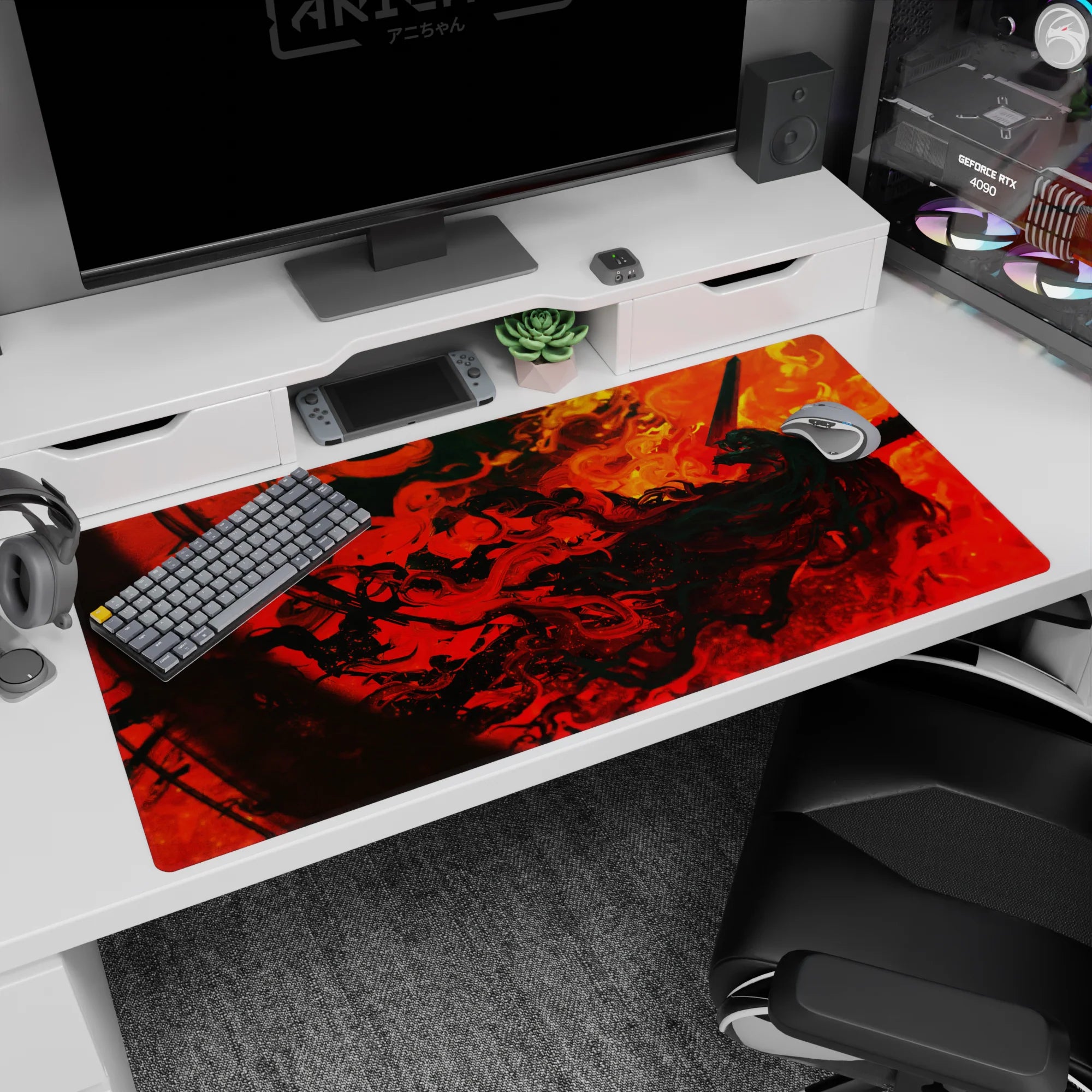 Berserk Deskmat | Mousepad | Deskpad - Inferno of Rage - AniChan