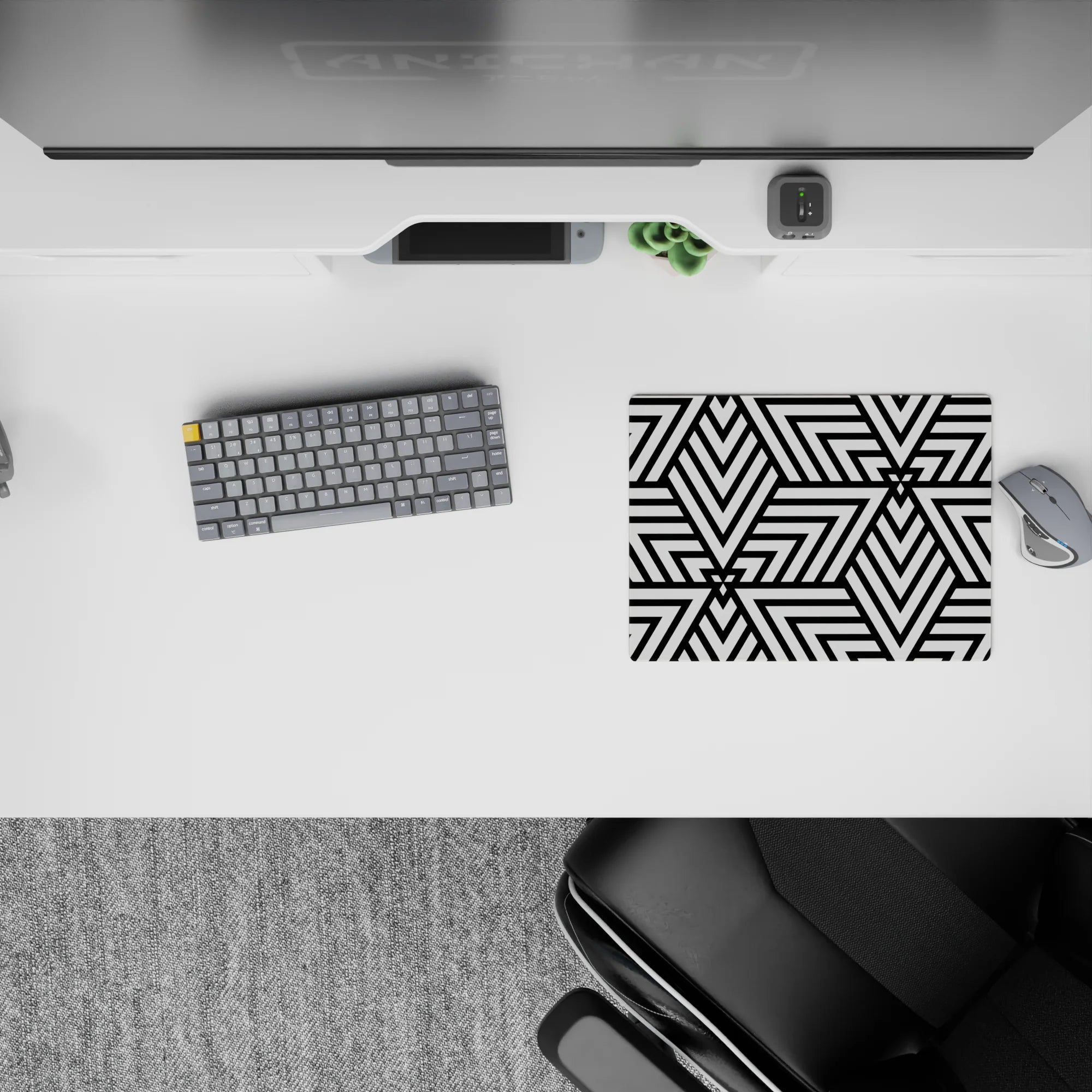 Abstract Deskmat | Mousepad | Deskpad - Illusion Geometry - AniChan