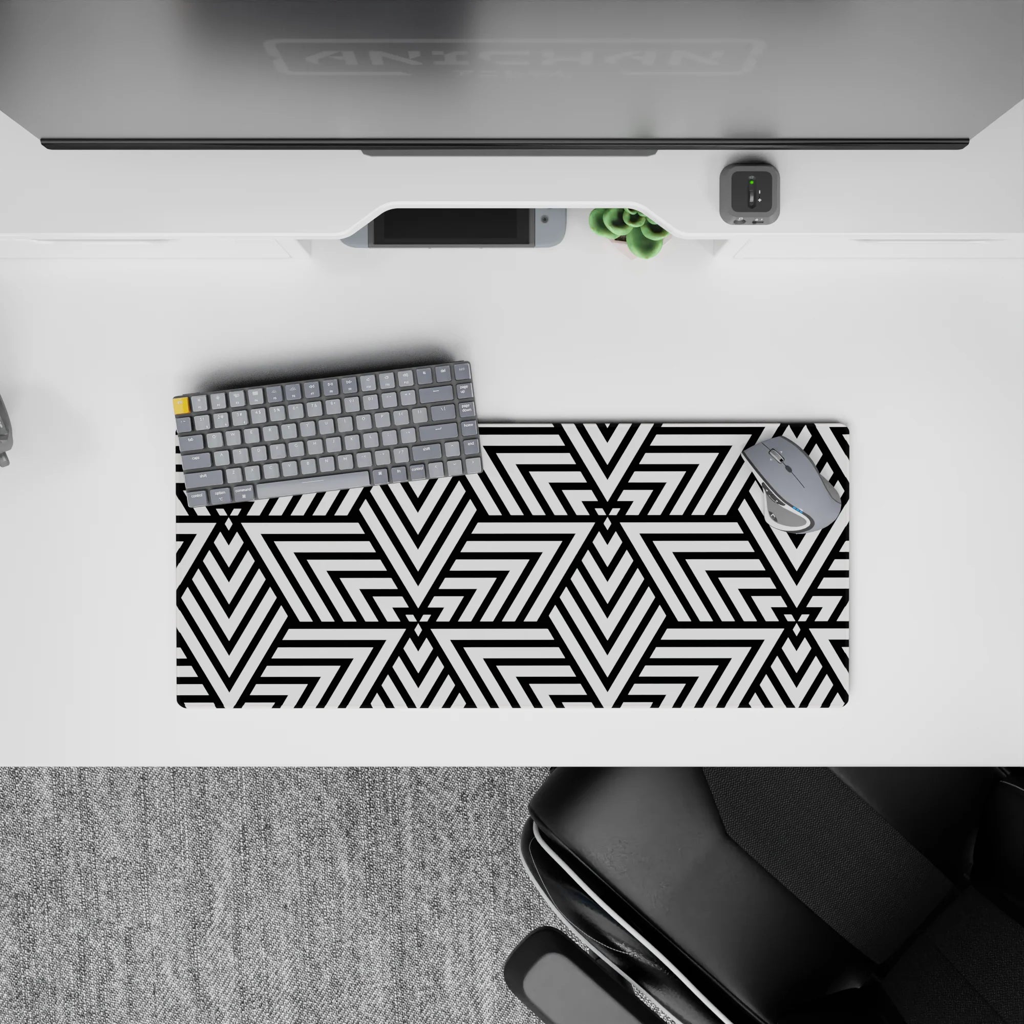 Abstract Deskmat | Mousepad | Deskpad - Illusion Geometry - AniChan