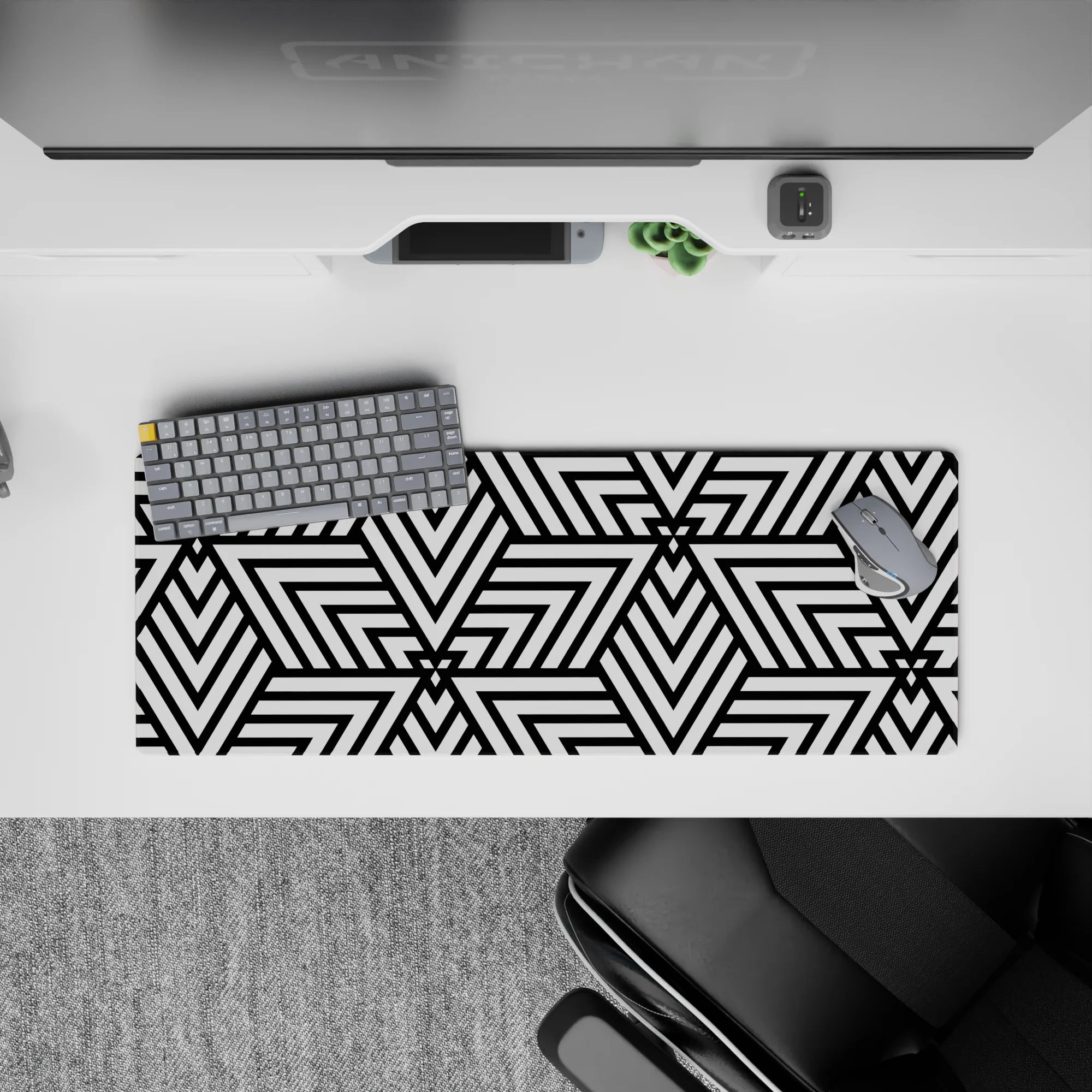 Abstract Deskmat | Mousepad | Deskpad - Illusion Geometry - AniChan