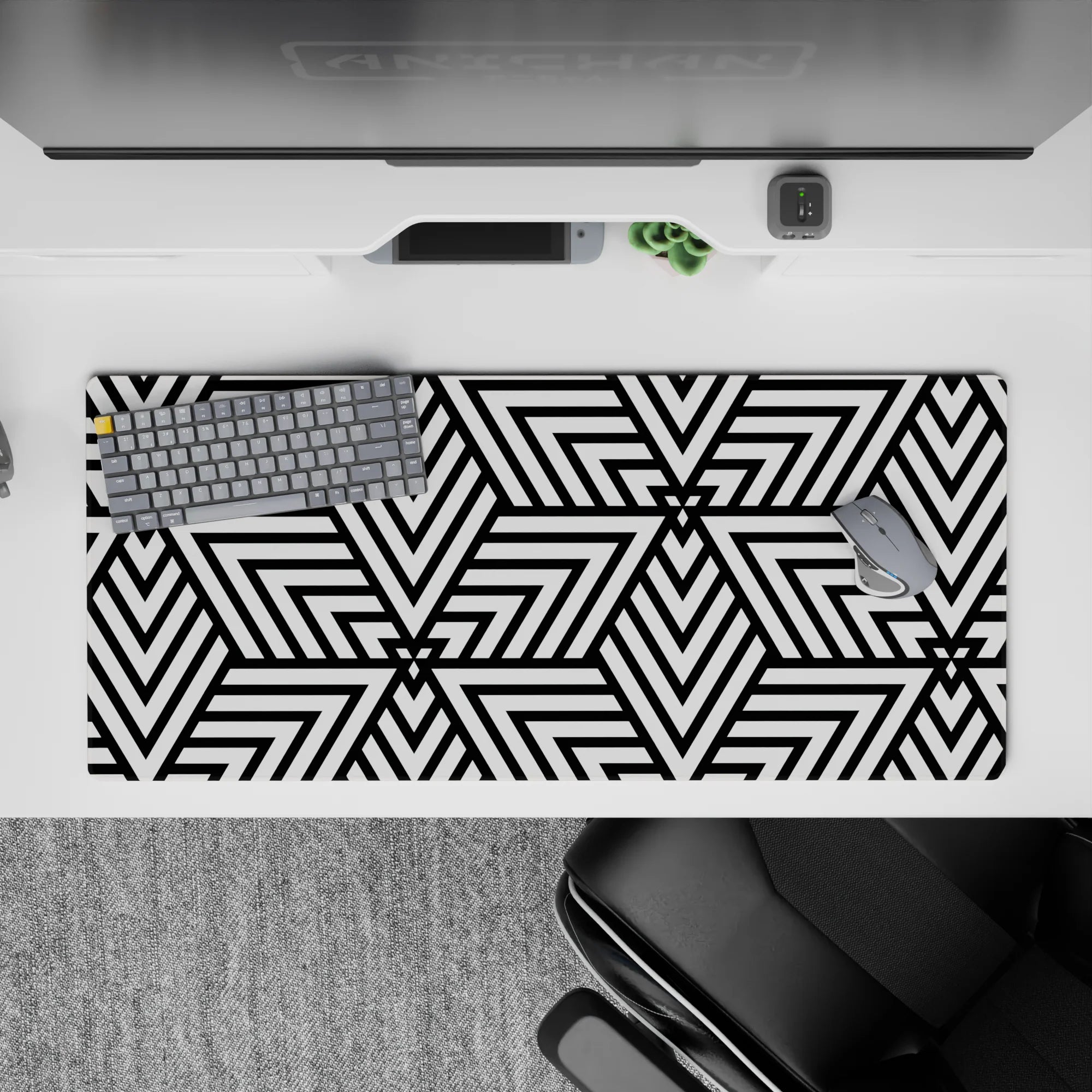 Abstract Deskmat | Mousepad | Deskpad - Illusion Geometry - AniChan