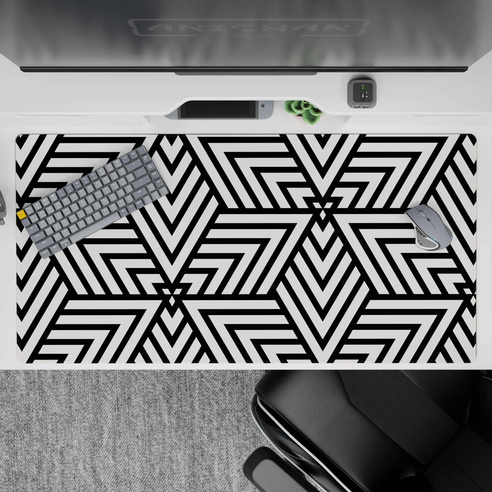 Abstract Deskmat | Mousepad | Deskpad - Illusion Geometry - AniChan