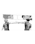 Haikyu!! manga-style fist bump anime desk pad, black-and-white court scene, 36x16 inches.