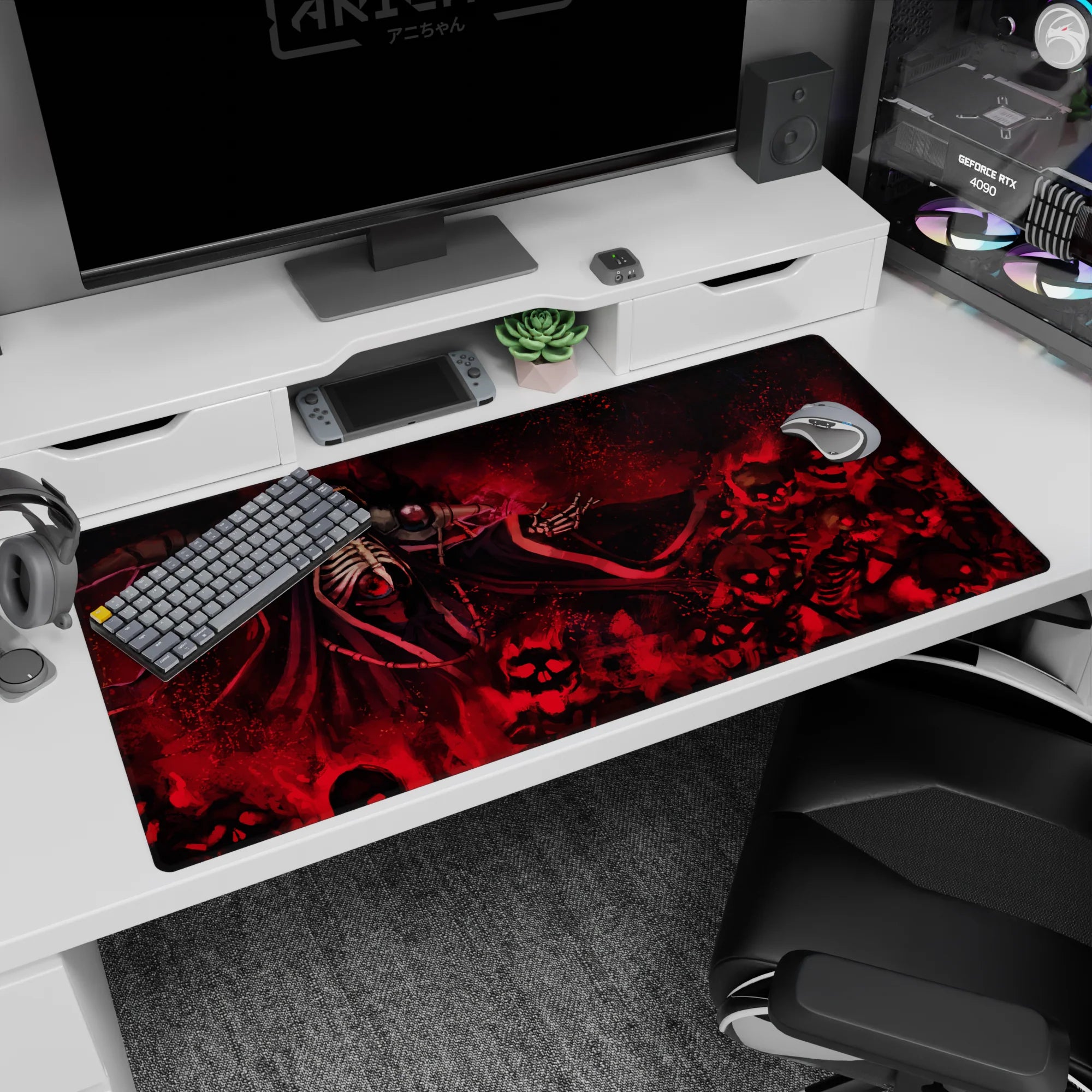 Overlord Deskmat | Mousepad | Deskpad - Lord of Flames and Bones - AniChan