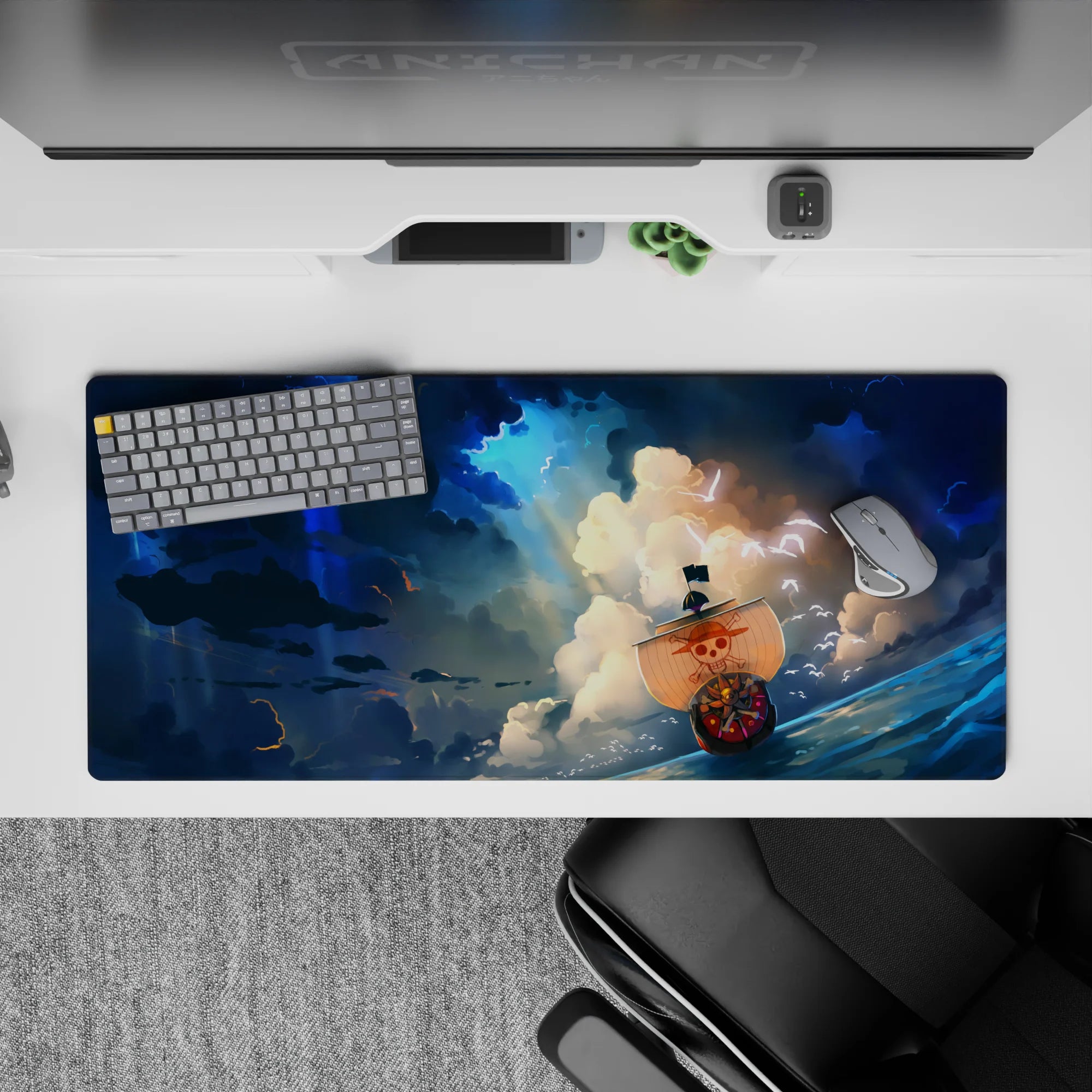 One Piece Deskmat | Mousepad | Deskpad - Thousand Sunny: Skyward Journey - AniChan