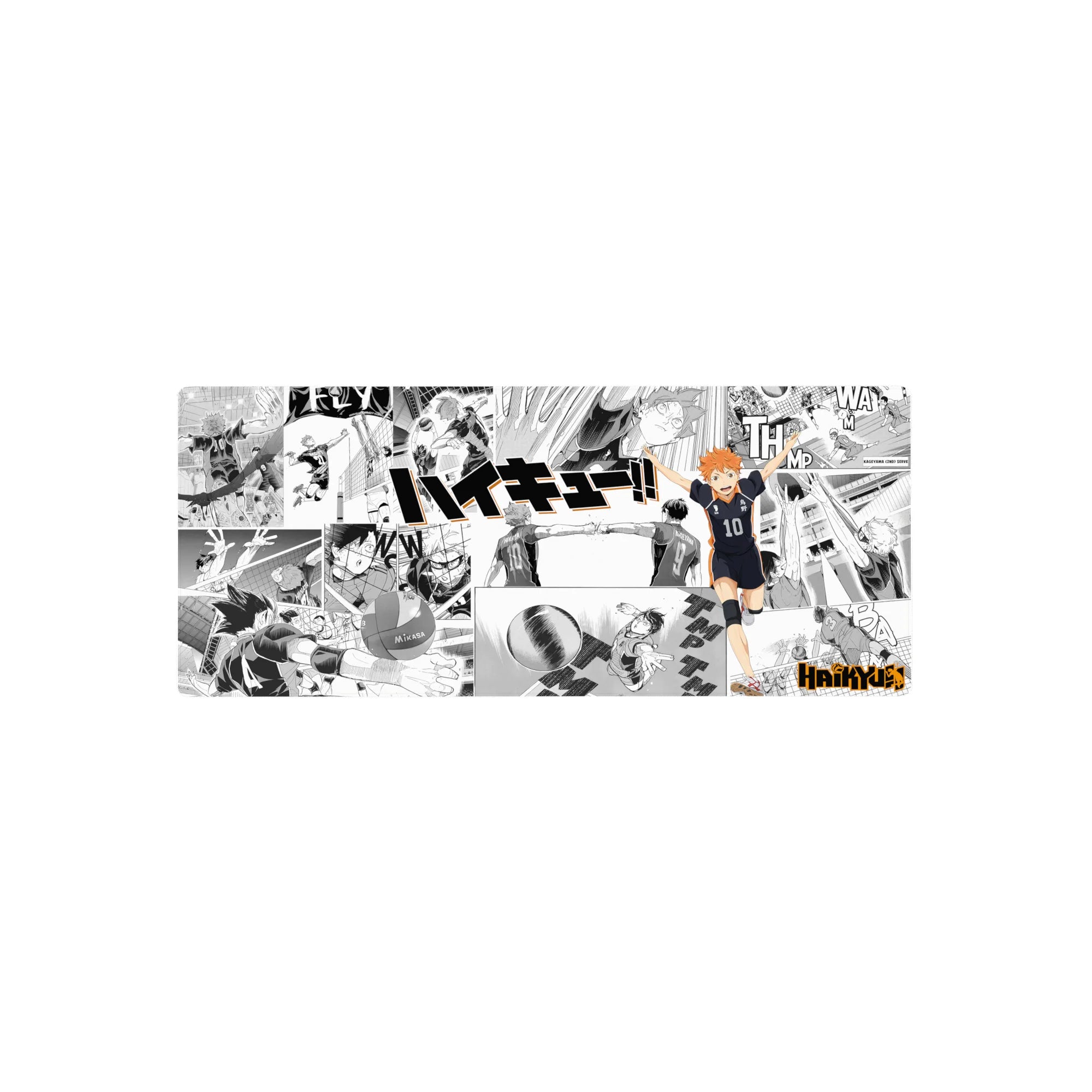 Haikyuu!! manga collage anime mouse pad, Hinata in Karasuno 