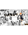 40x20 inches Haikyuu anime desk pad with Hinata on Karasuno 