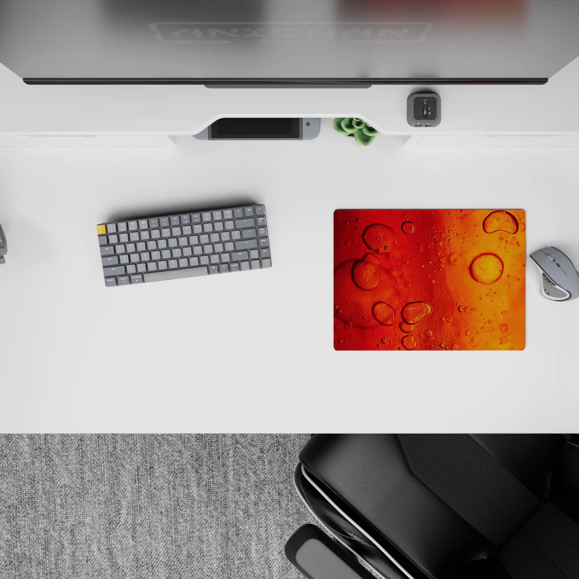 Abstract Deskmat | Mousepad | Deskpad - Amber Flow - AniChan