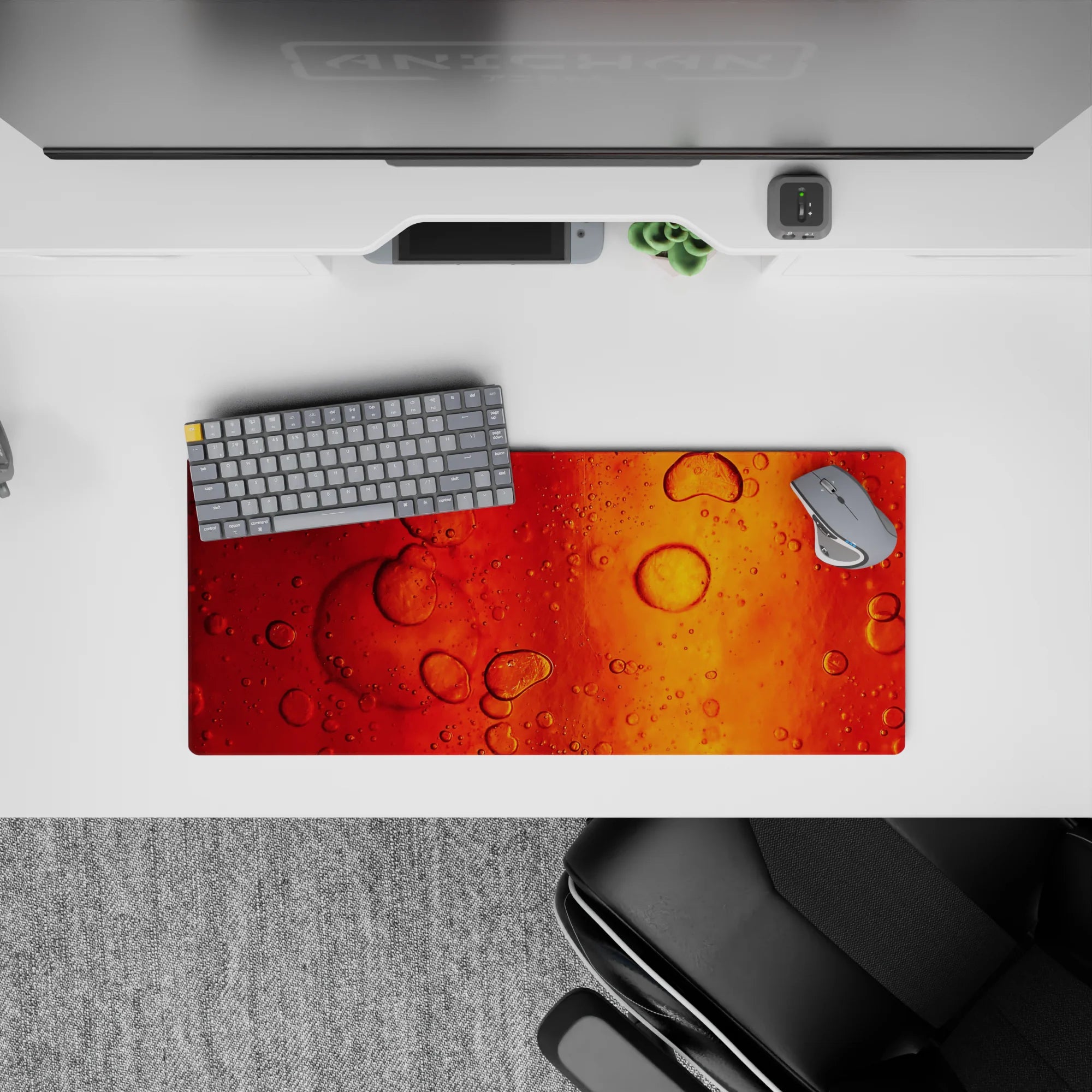 Abstract Deskmat | Mousepad | Deskpad - Amber Flow - AniChan