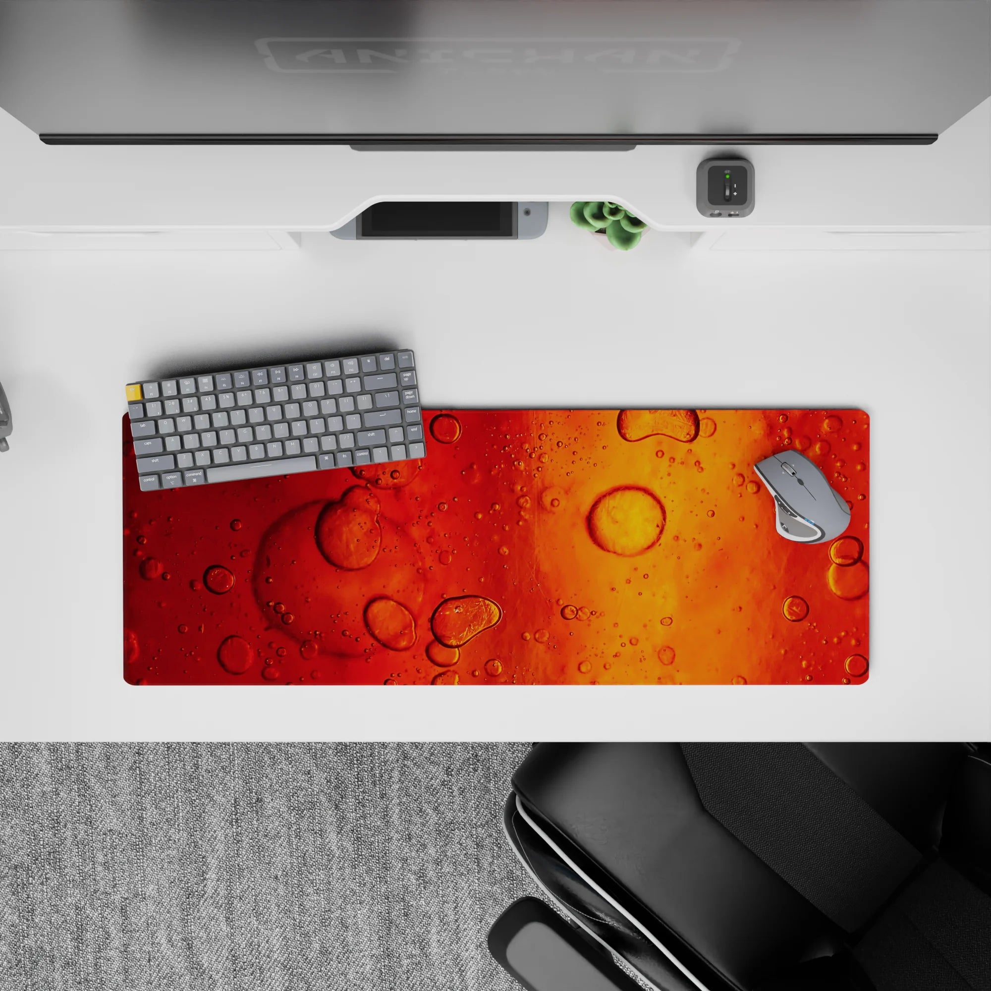 Abstract Deskmat | Mousepad | Deskpad - Amber Flow - AniChan