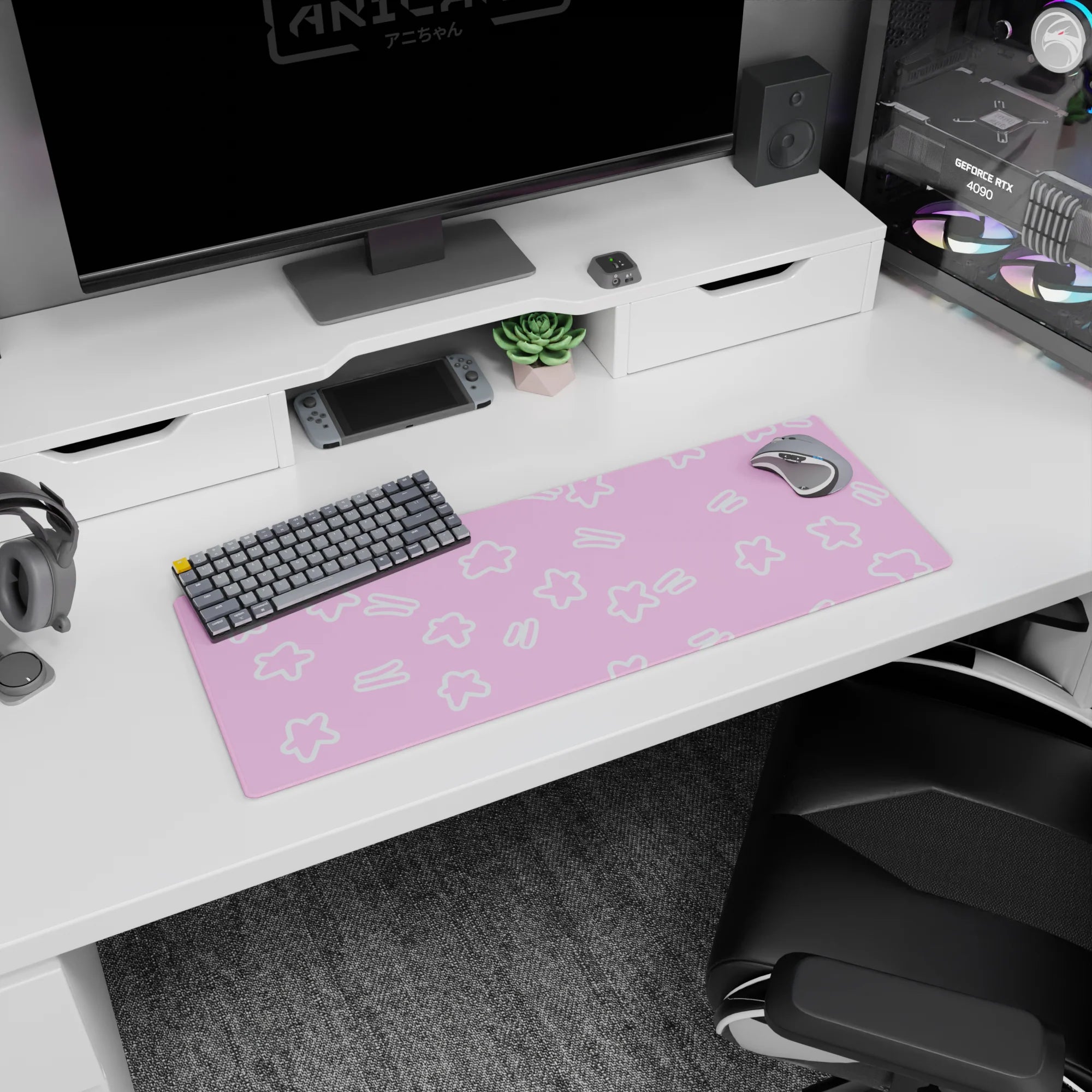 Abstract Deskmat | Mousepad | Deskpad - Starry Dream - AniChan