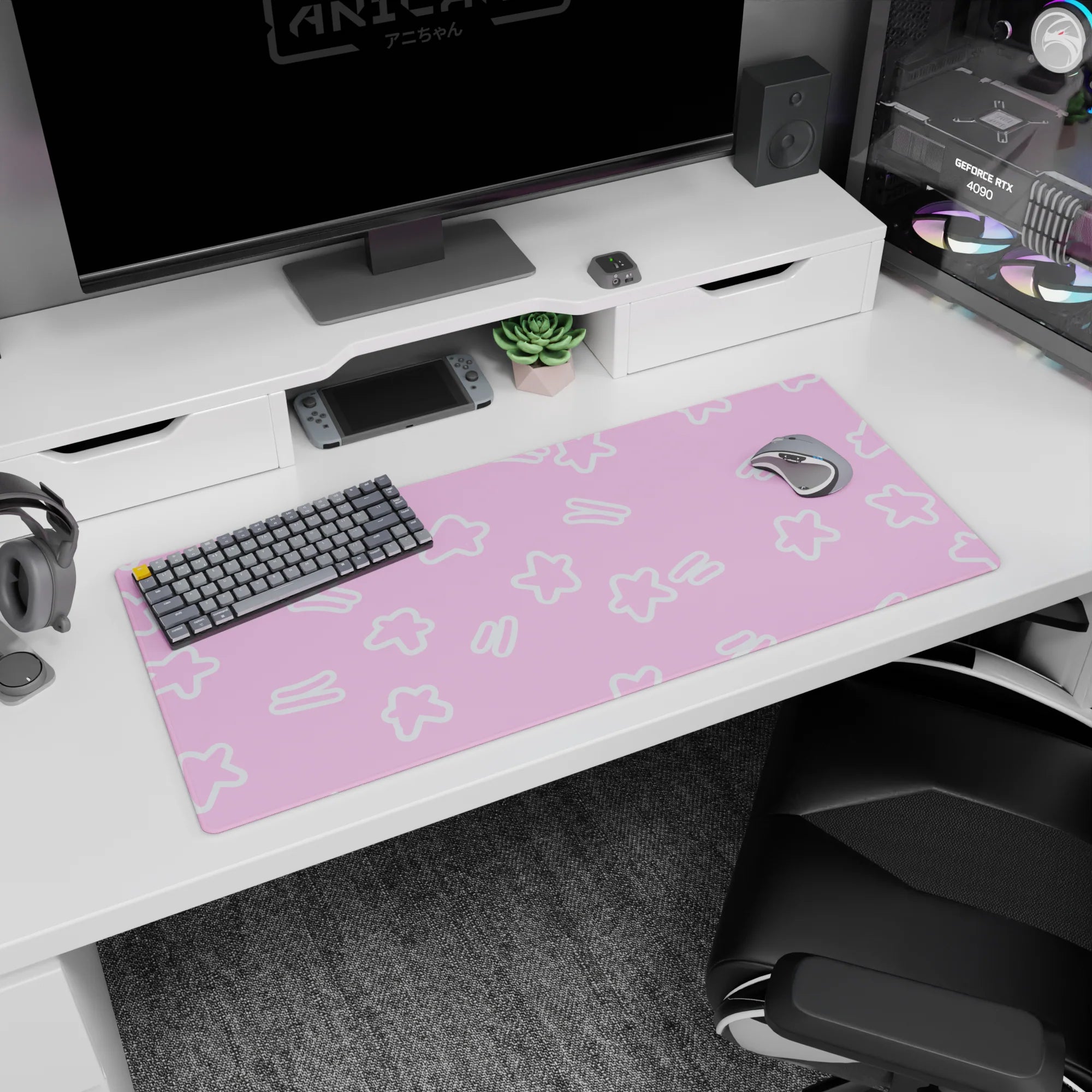 Abstract Deskmat | Mousepad | Deskpad - Starry Dream - AniChan