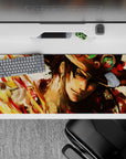 One Piece Deskmat | Mousepad | Deskpad - Ace’s Fiery Spirit - AniChan