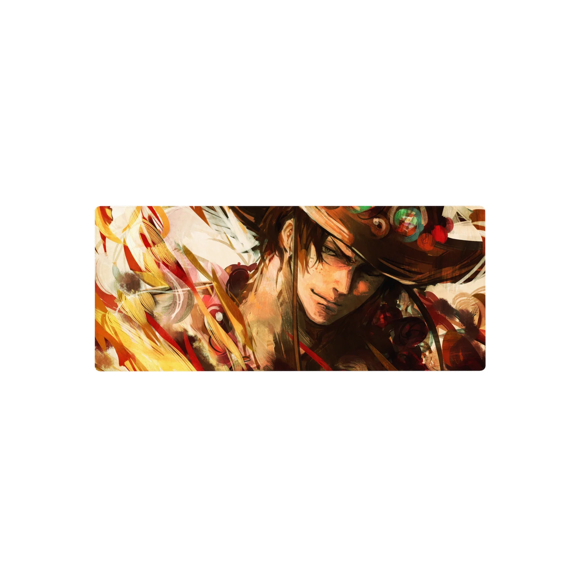 One Piece Deskmat | Mousepad | Deskpad - Ace’s Fiery Spirit - AniChan