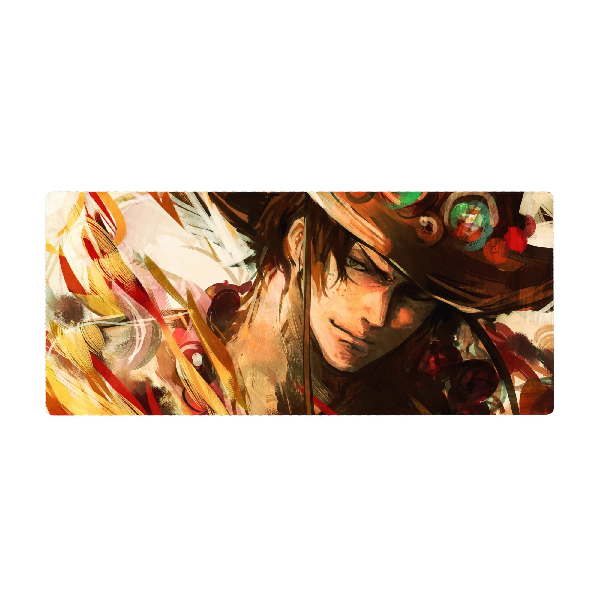 One Piece Deskmat | Mousepad | Deskpad - Ace’s Fiery Spirit - AniChan