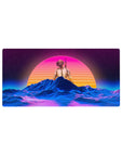 Retrowave-Vaporwave Deskmat | Mousepad | Deskpad - Neon Battleground - AniChan