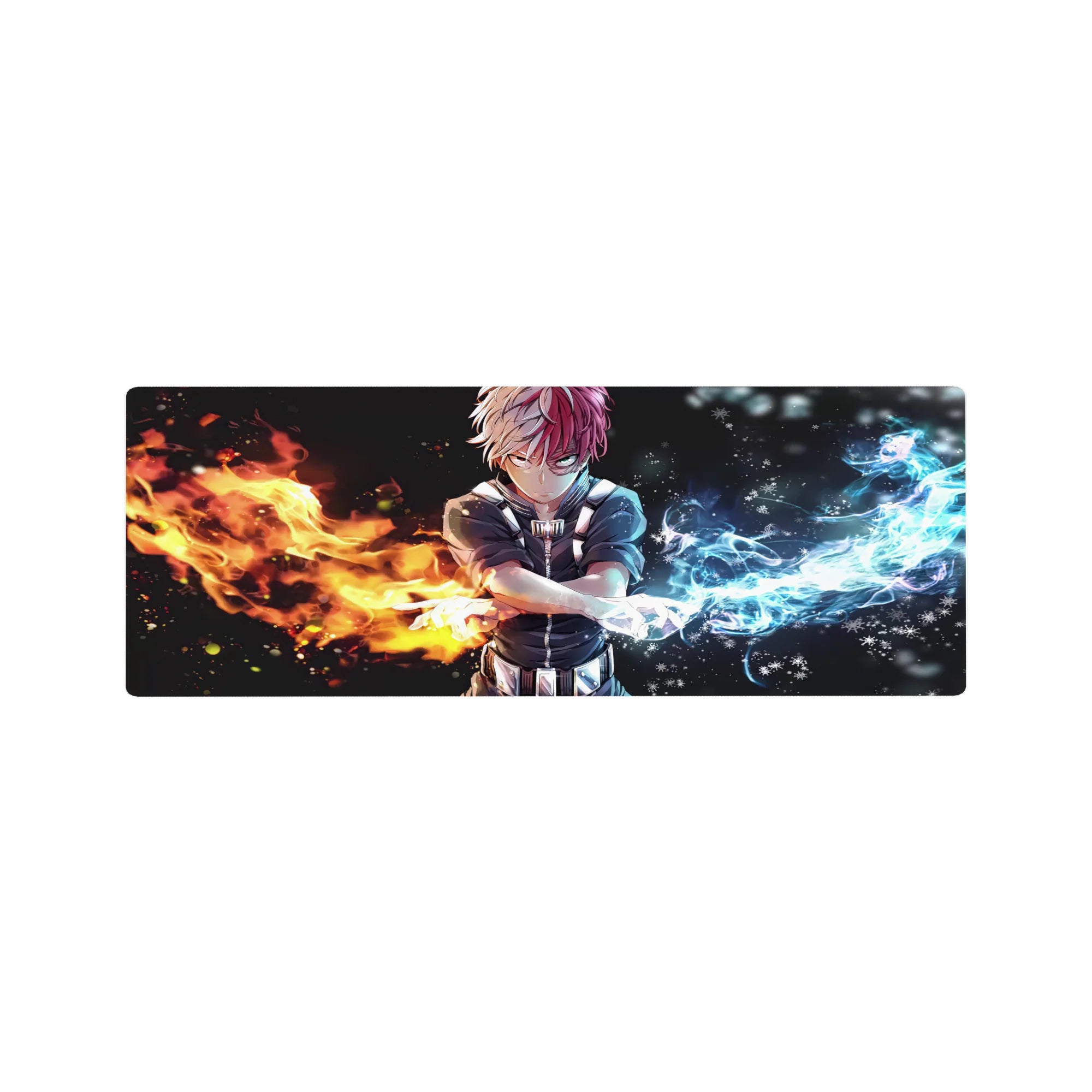 My Hero Academia Deskmat | Mousepad | Deskpad - Dual Element Fury - AniChan