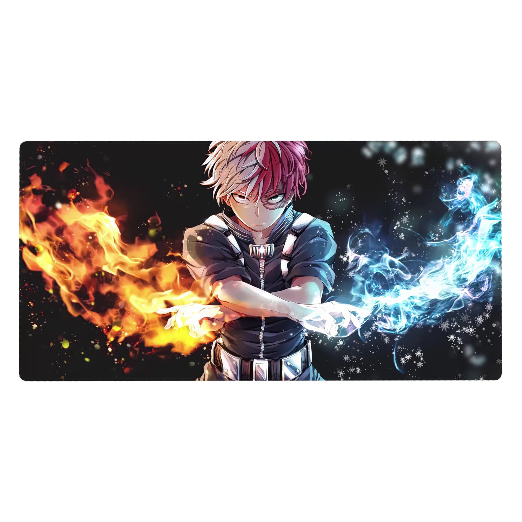 My Hero Academia Deskmat | Mousepad | Deskpad - Dual Element Fury - AniChan