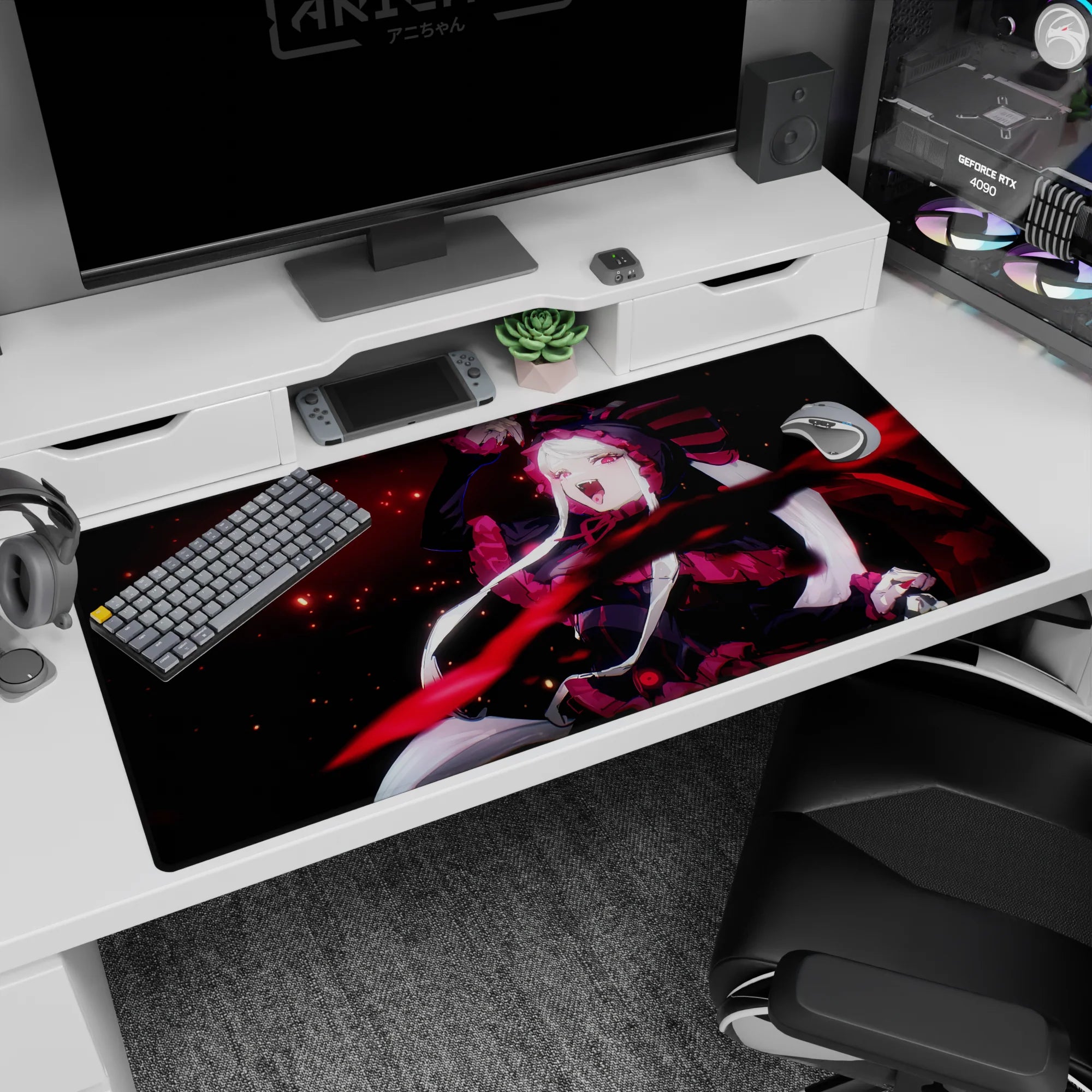 Overlord Deskmat | Mousepad | Deskpad - Vampire Queen’s Fury - AniChan