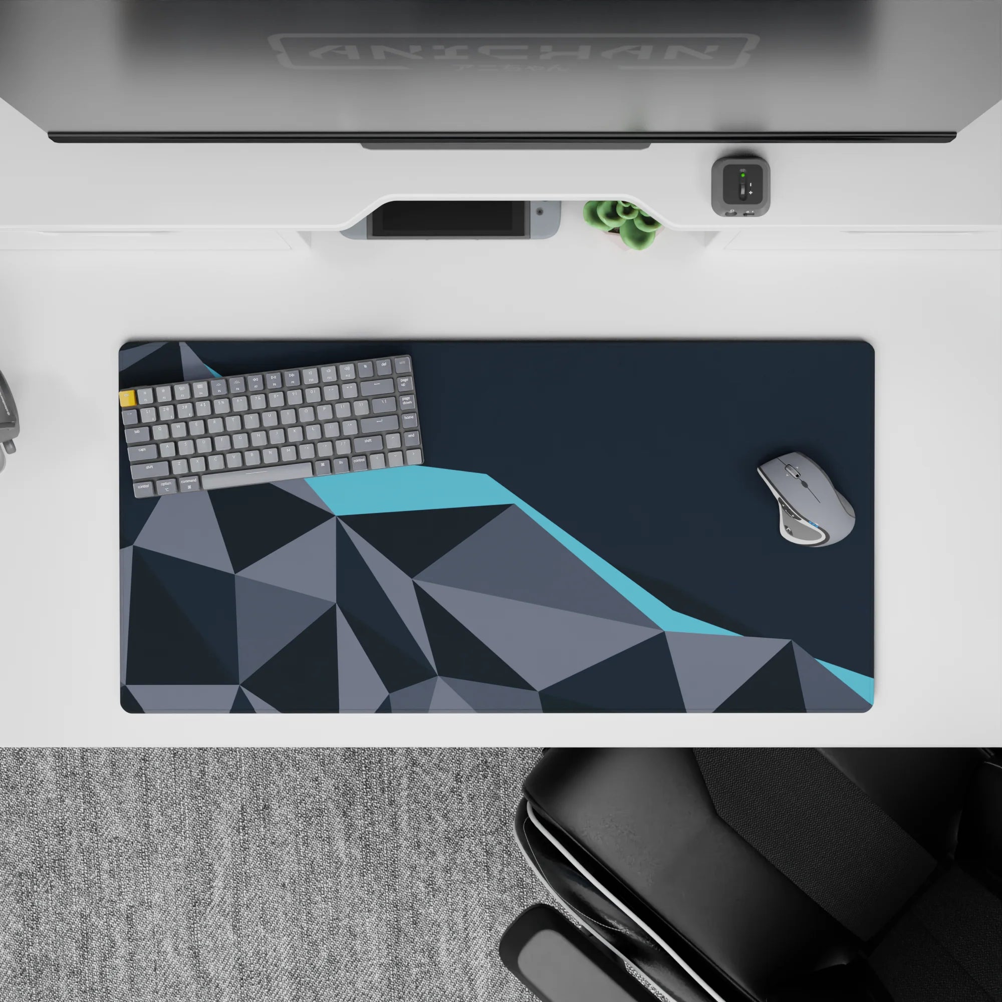 Abstract Deskmat | Mousepad | Deskpad - Polygon Peak - AniChan